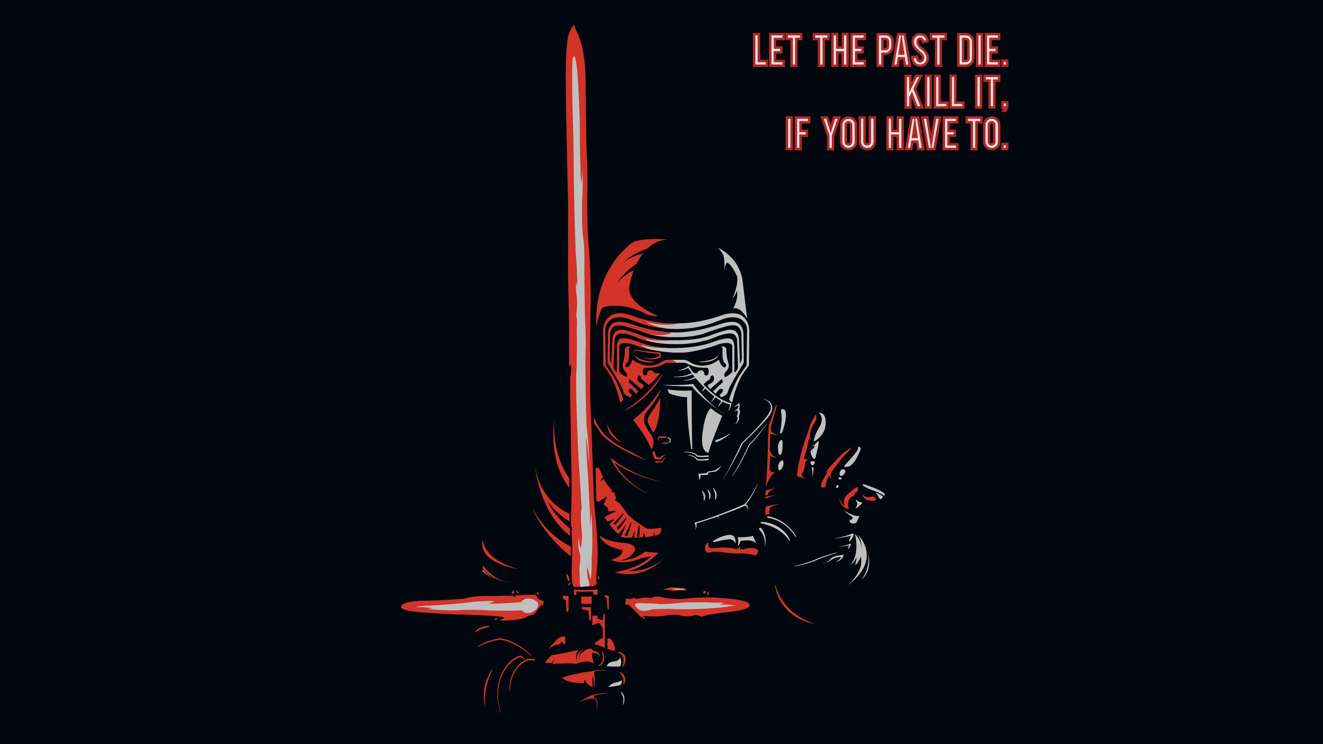 4444x2500 Kylo Ren Minimal Artwork 4K Wallpaper