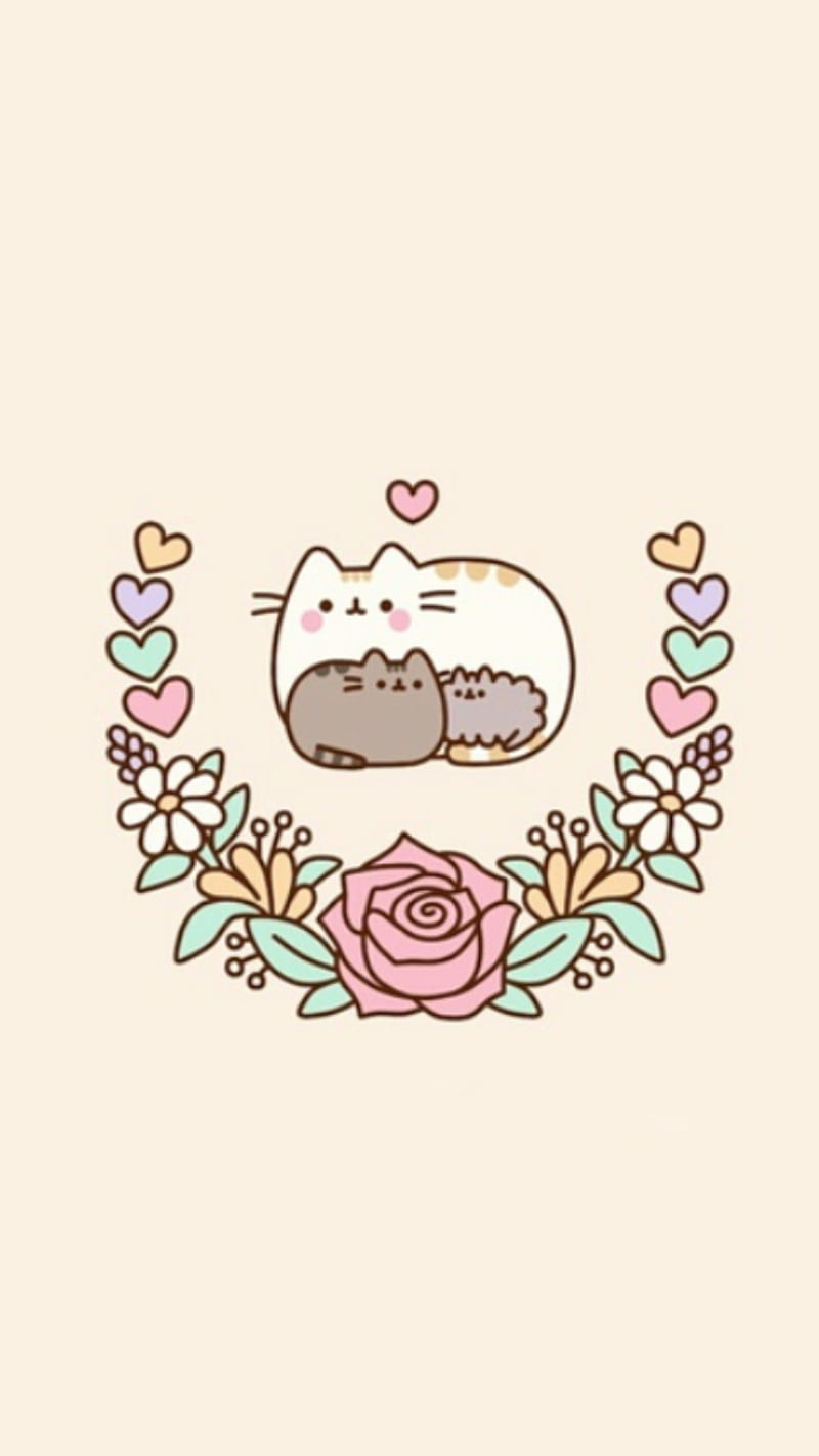 800x1422 Pusheen family, cute, pusheen the cat, HD phone wallpaper