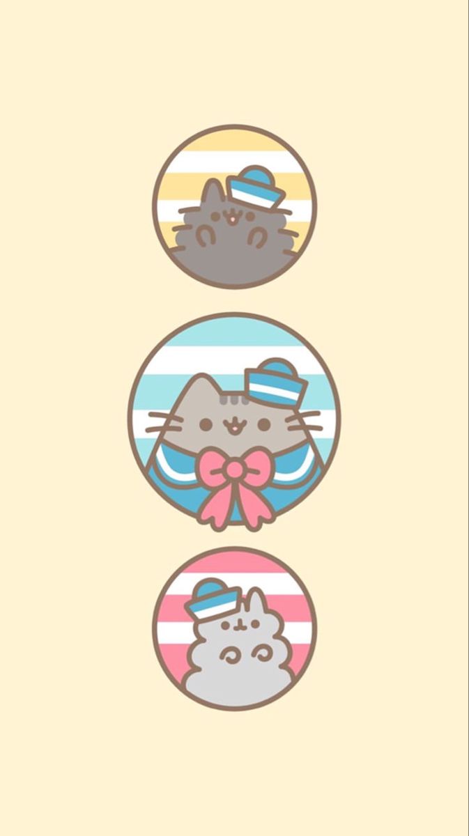673x1200 Pusheen trio. Pusheen family tree, Pusheen sisters, Cute kawaii