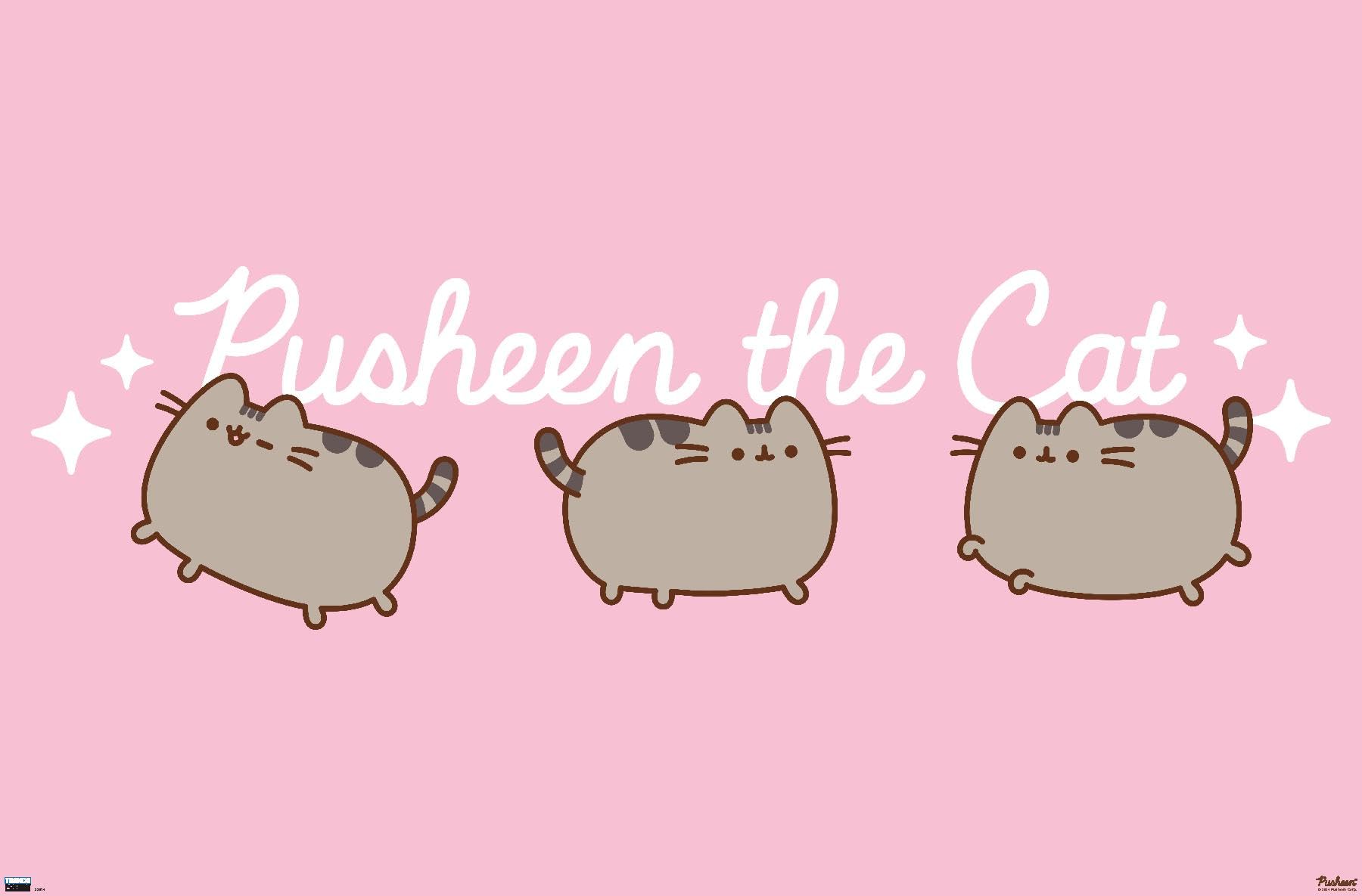 1800x1185 Pusheen The Cat Wall Poster, 34L x 22.4W, Premium Unframed Version: Posters & Prints
