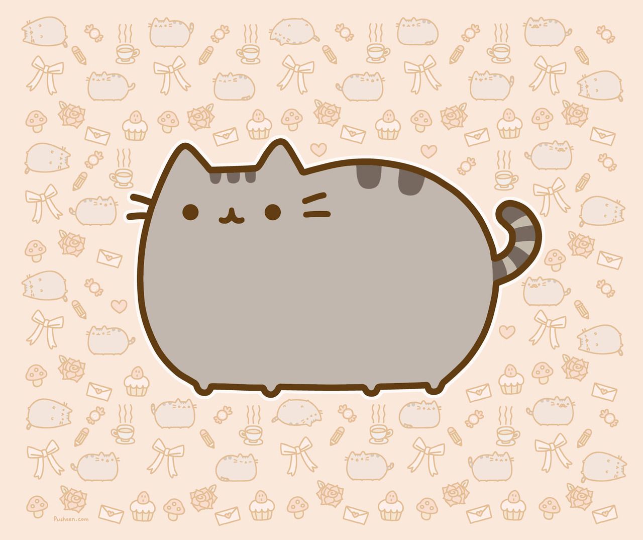 1280x1074 Pusheen Love Wallpaper