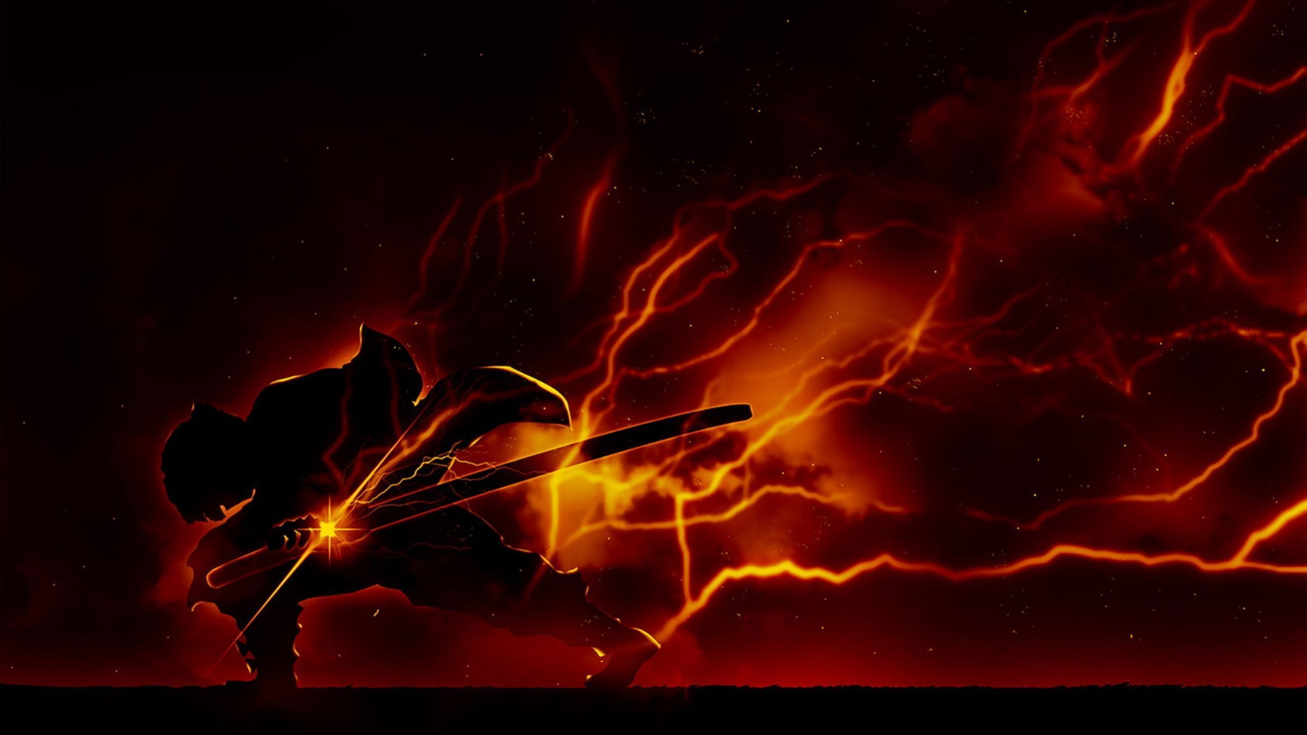 2560x1440 Zenitsu Desktop Gaming Wallpaper