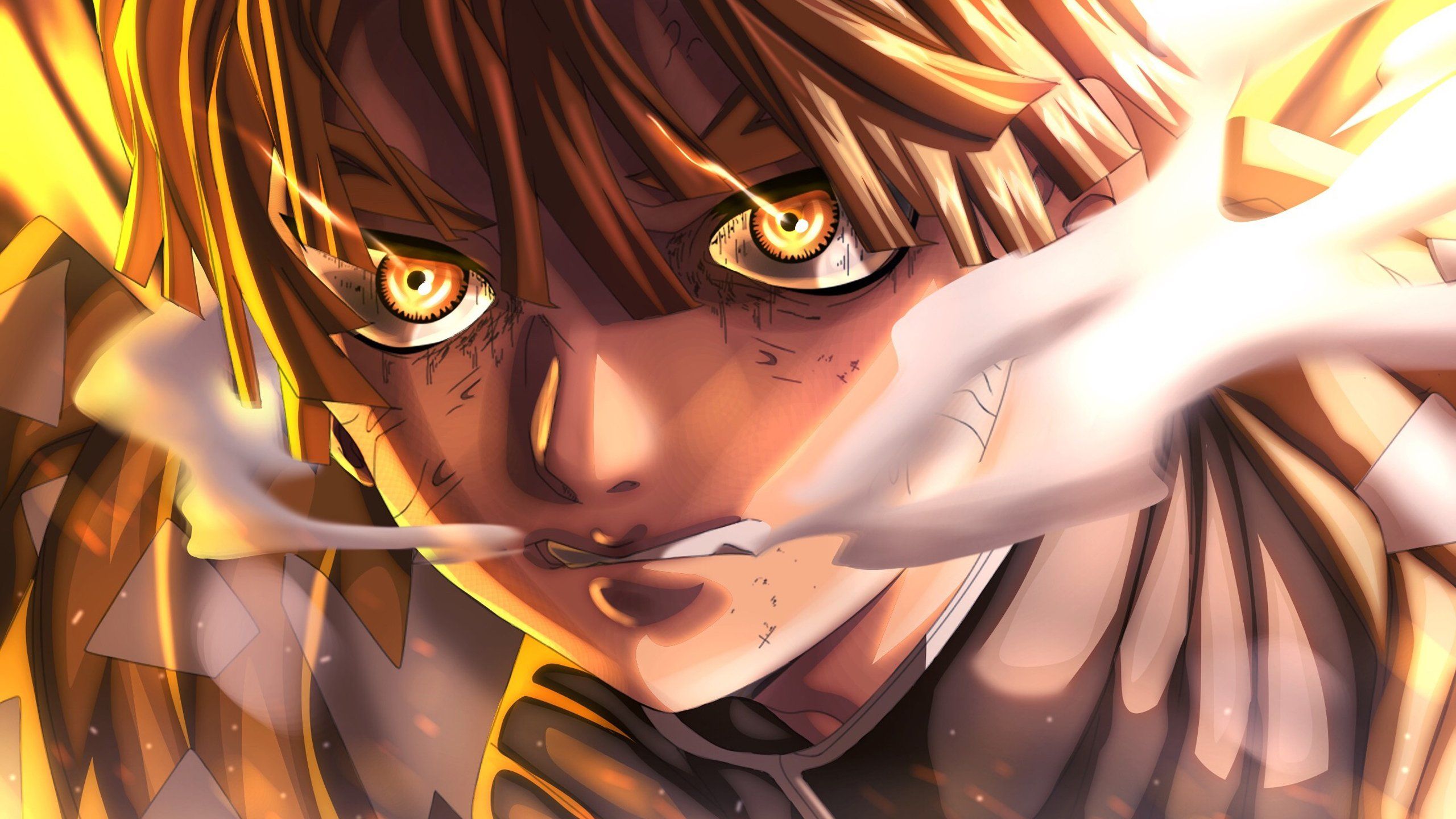2560x1440 Anime Zenitsu Widescreen Wallpaper 102268