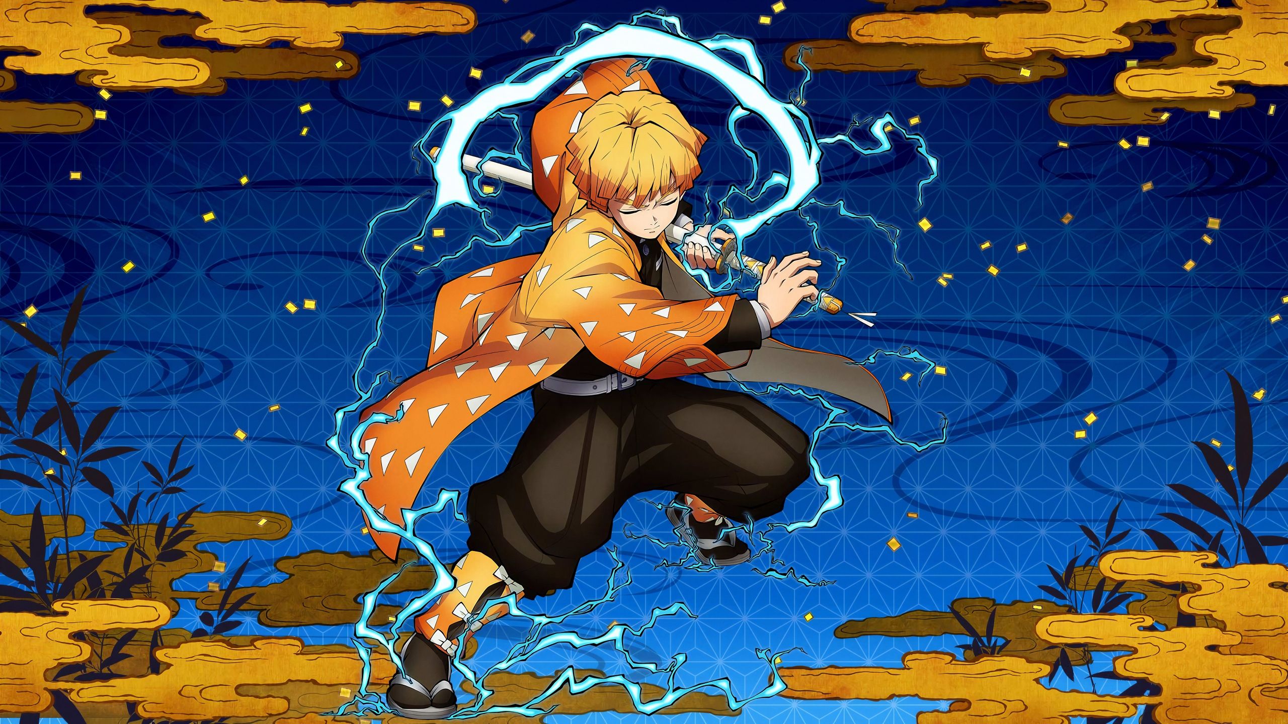 2560x1440 Zenitsu Agatsuma Wallpaper 4K, Iconic