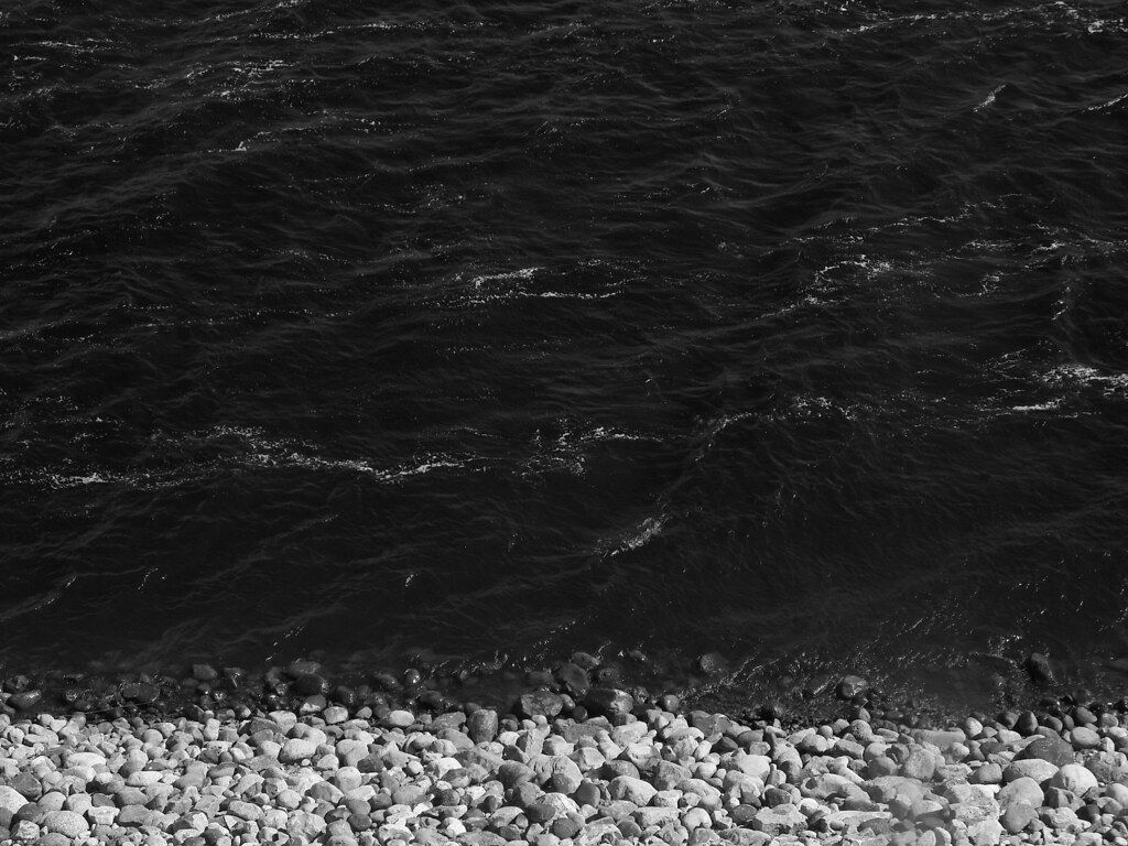 1024x768 Black and White Shore 2. Lake shore wallpaper, picture from