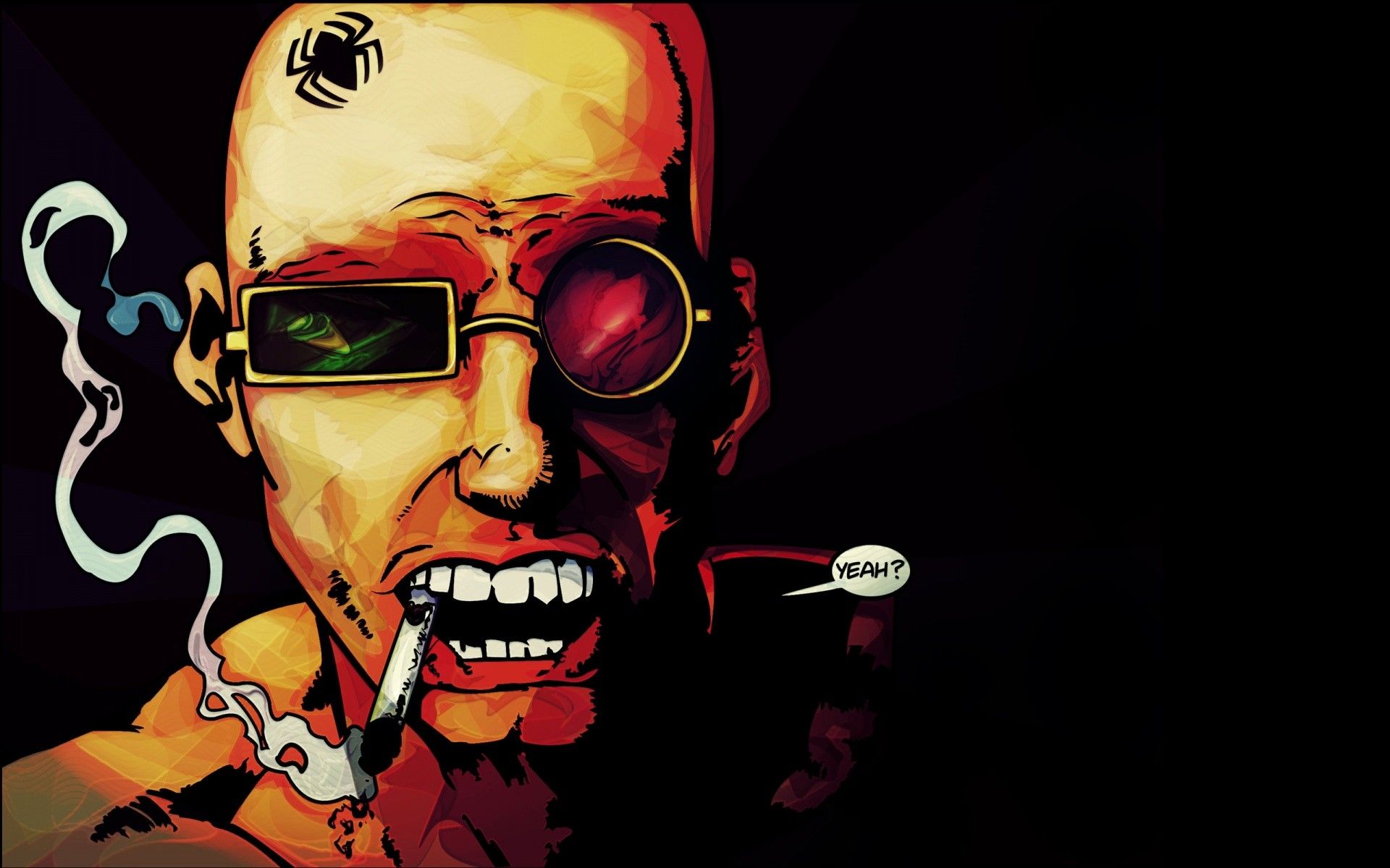 1920x1200 comics, Transmetropolitan, Spider, Jerusalem, Spiders, Cigarettes, Character, Illustration, Bald, Vertigo, Comics Wallpaper HD / Desktop and Mobile Background