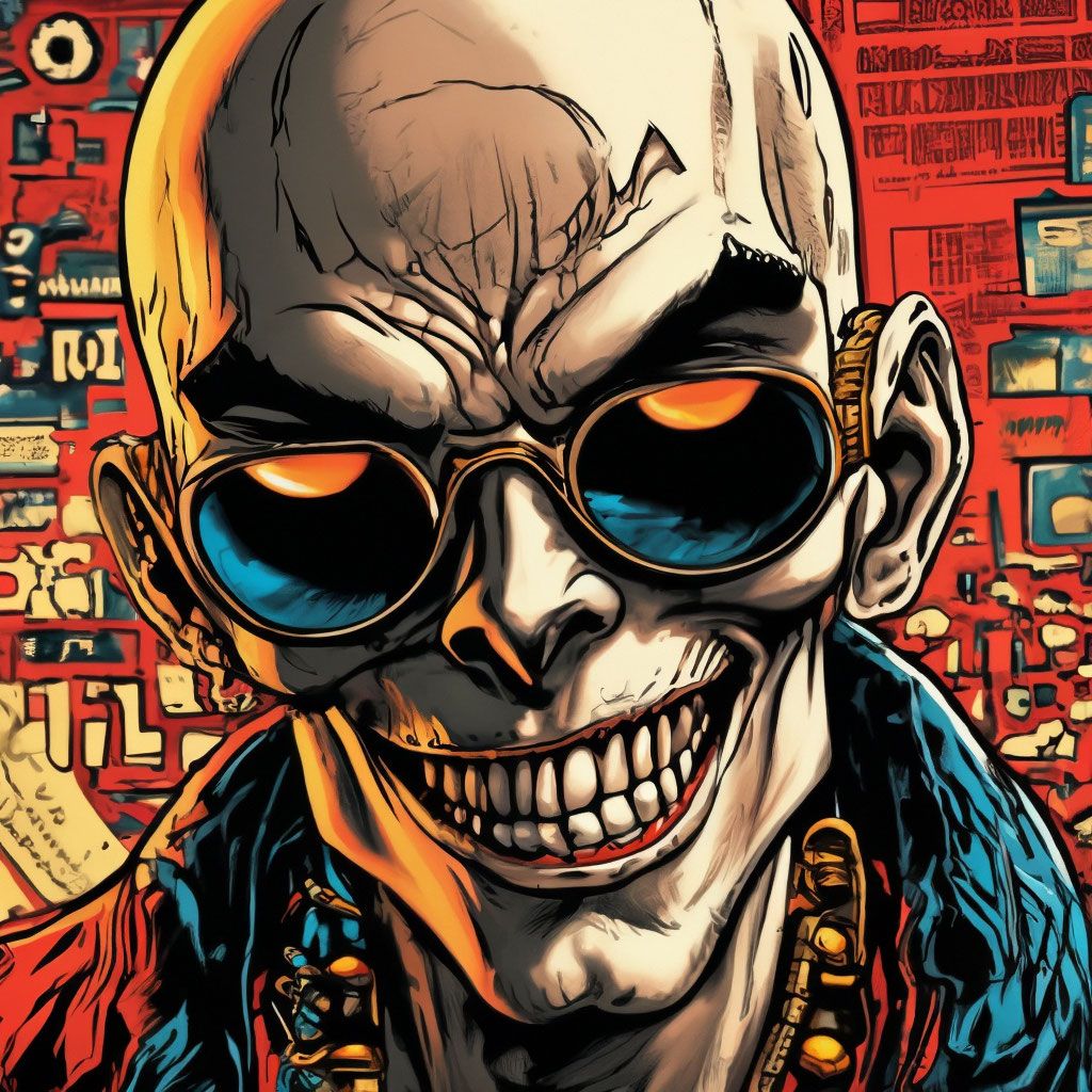 1024x1024 Spider Jerusalem, comix, psychedelic