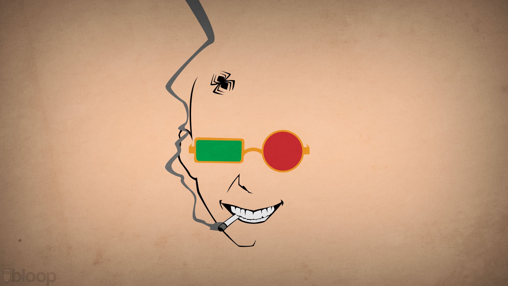 1920x1080 Wallpaper minimalism, Spider Jerusalem, blo0p, Transmetropolitan for mobile and desktop, section минимализм, resolution 1920x1080