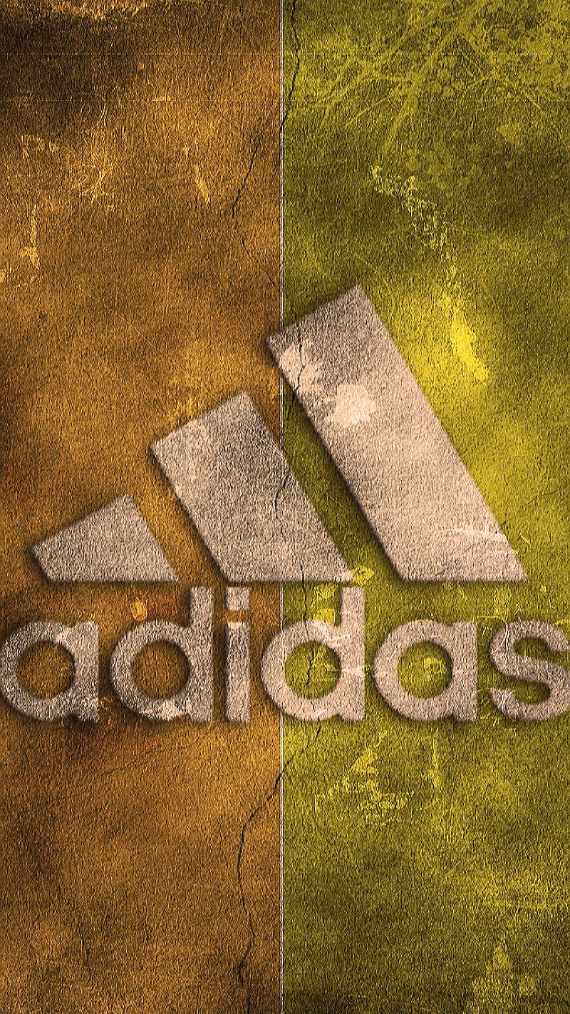 800x1422 Adidas, brand, cracked wall, logo, sport, wall, HD phone wallpaper