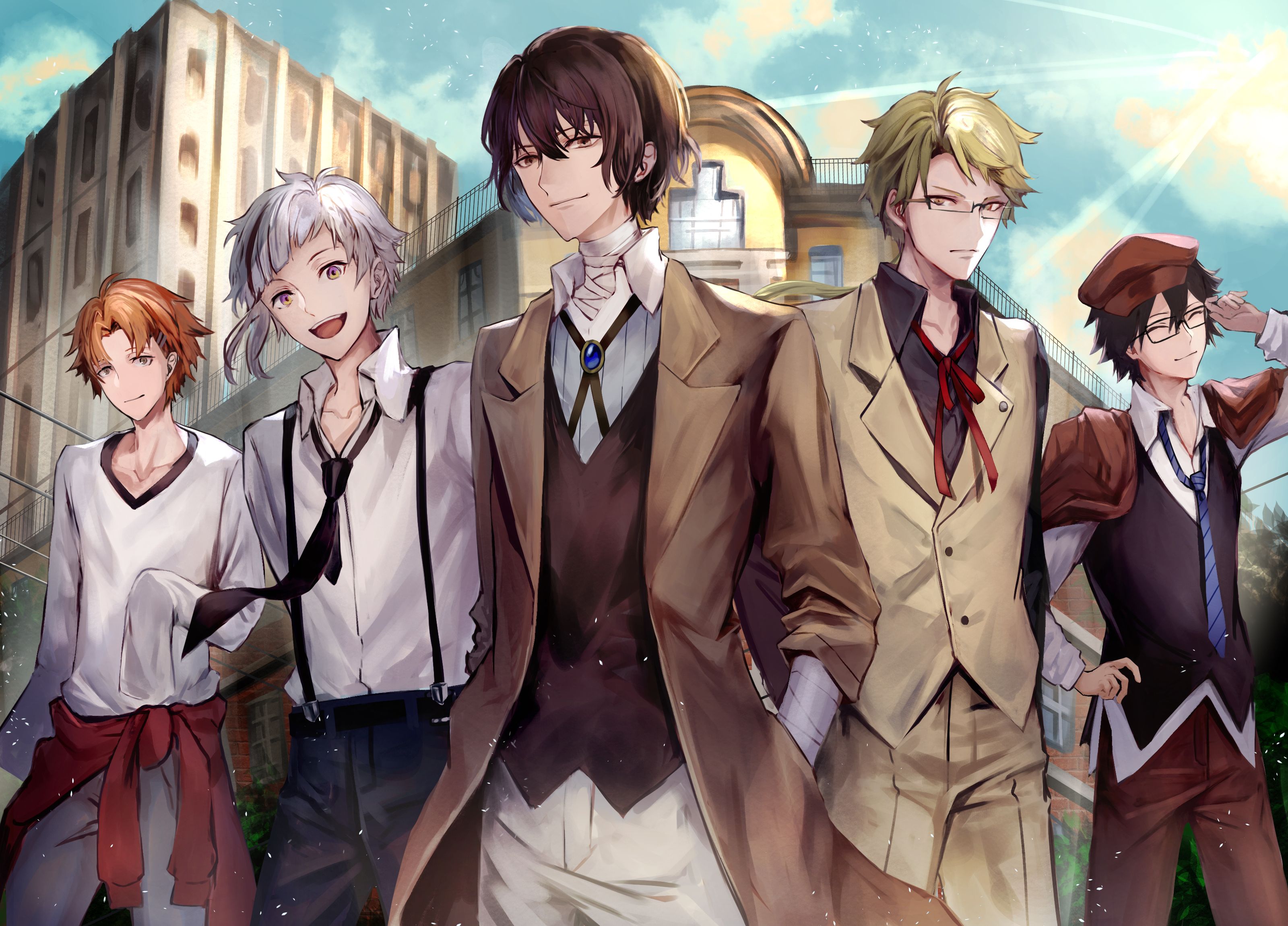 3200x2300 Phone wallpaper: Ranpo Edogawa, Doppo Kunikida, Osamu Dazai, Anime, Bungou Stray Dogs, Atsushi Nakajima, Jun'ichirō Tanizaki 1044119