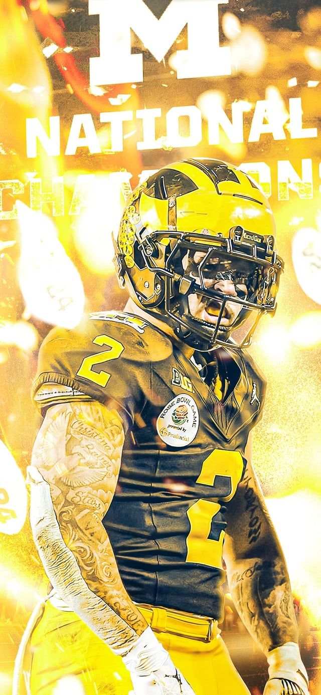640x1386 A first full batch of Michigan National Champions Wallpaper! McCarthy, Sainristil, Corum, Edwards, Jenkins, Moore, and Will Johnson!