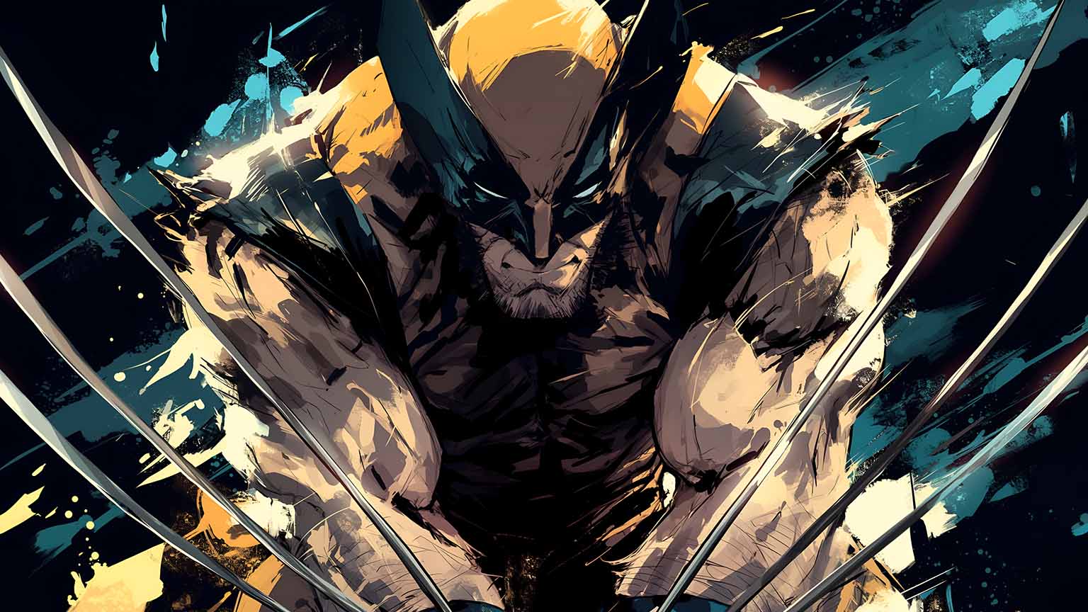 1536x864 Free Marvel Wolverine Showing His Claws Desktop Wallpaper 4K