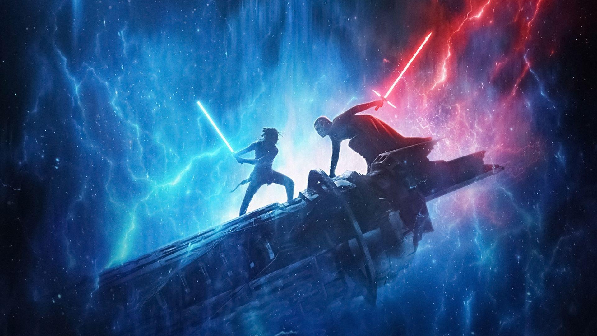 1920x1080 Desktop wallpaper star wars: the rise of skywalker, kylo ren and rey, 2019 movie, HD image, picture, background, ef145d
