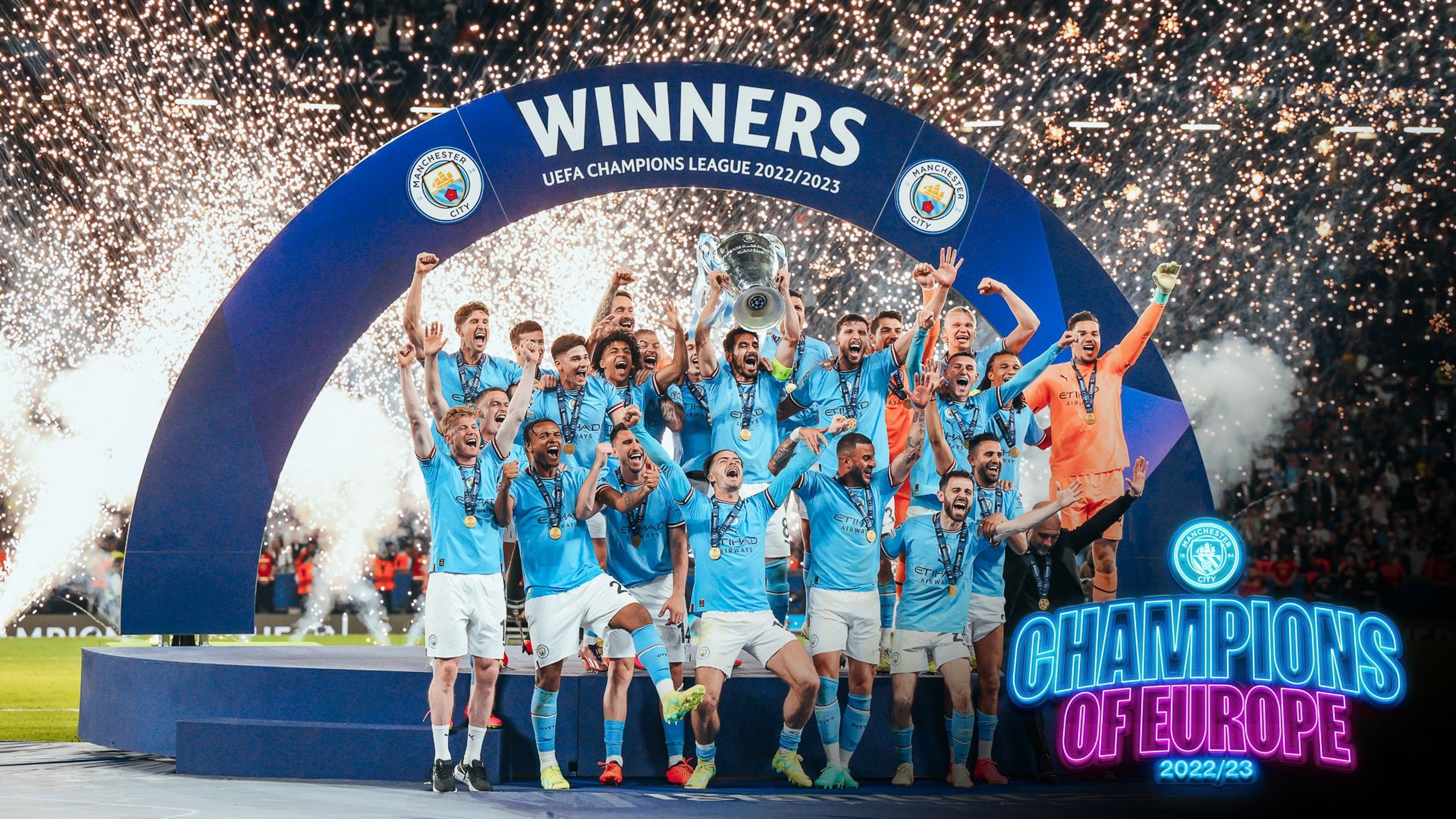 2560x1440 Gallery: 2022 23 Champions League Trophy Lift!