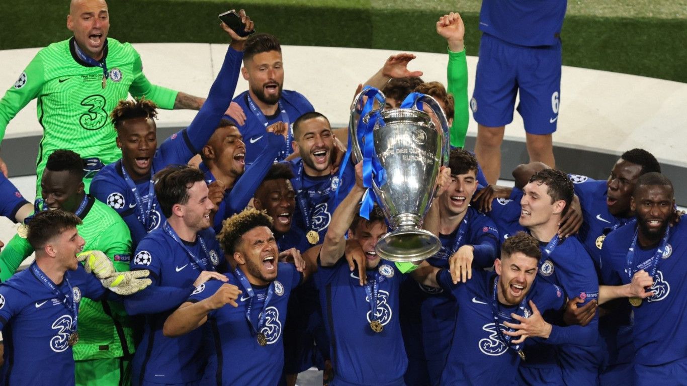 1366x768 Chelsea UEFA Champions League Champions HD Wallpaper 124993