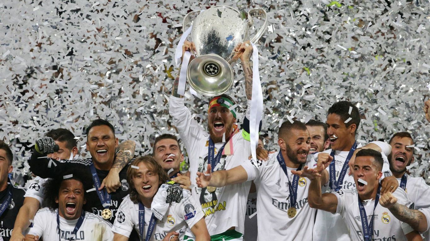 1366x768 Real Madrid UEFA Champions League Champions 2022 Background HD Wallpaper 126842