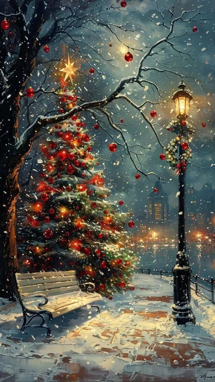 736x1308 Christmas scenic wallpaper. Snowy evening christmas scene, Christmas scenery photography, Beautiful christmas scenes
