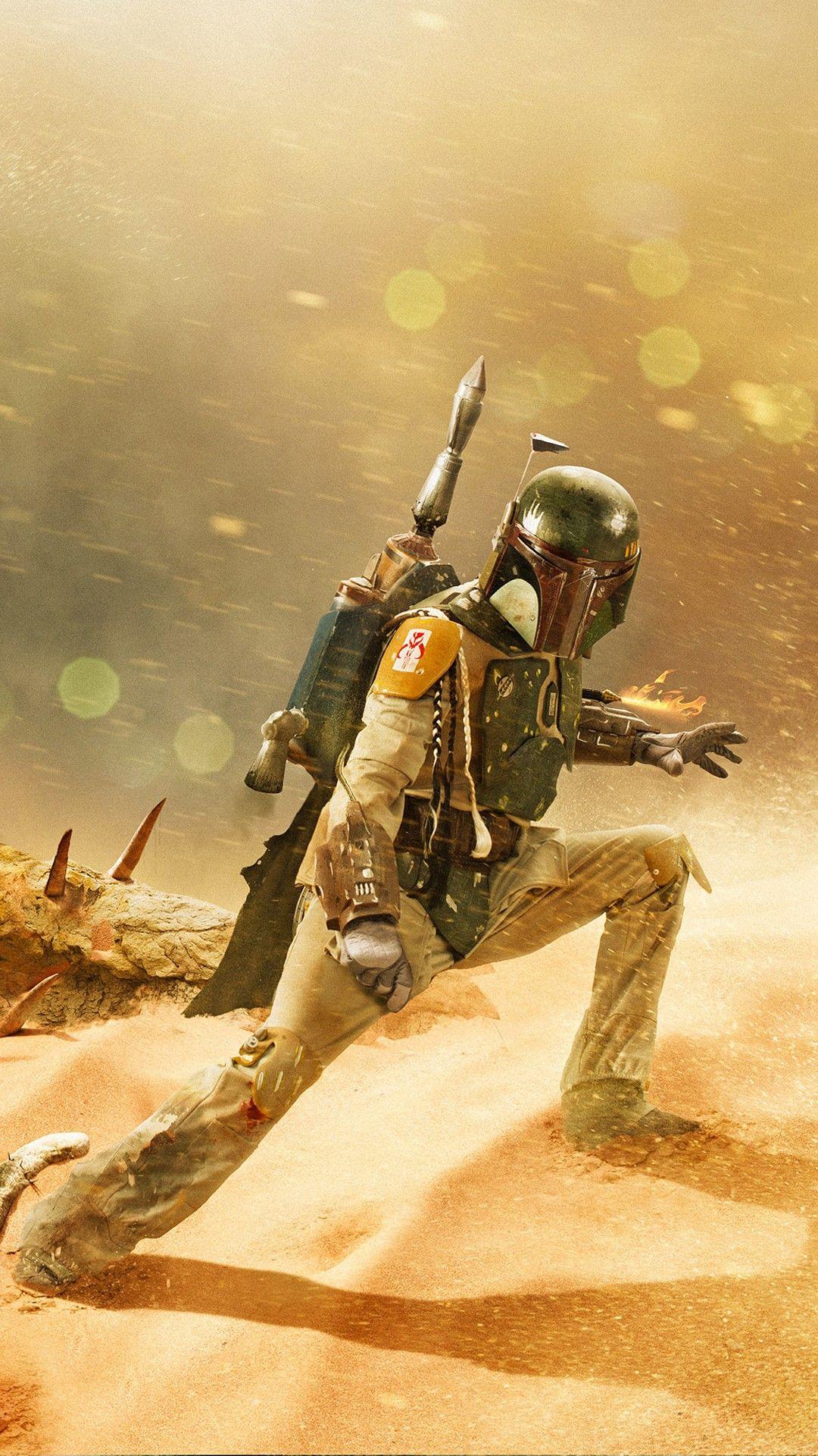 1080x1920 Boba Fett Return of the Jedi Artwork Wallpaper