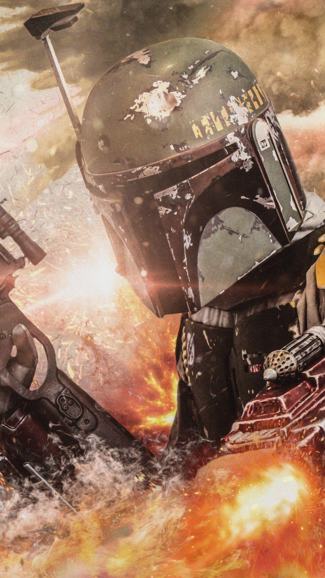 1080x1920 Download 1080x1920 Boba Fett, Star Wars, Guns, Armored, Lasers Wallpaper for iPhone iPhone 7 Plus, iPhone 6+, Sony Xperia Z, HTC One