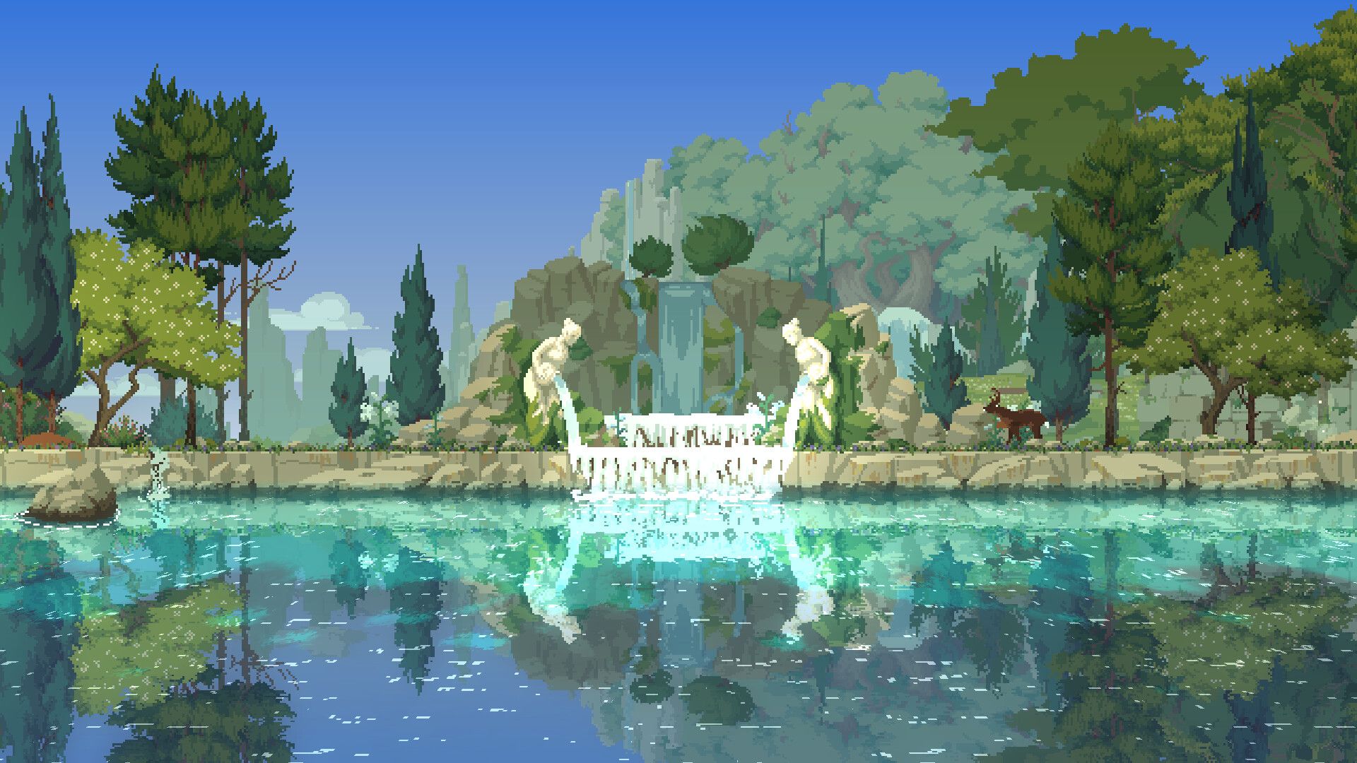 1920x1080 Kingdom Two Crowns: Call of Olympus / Environment assets and animations