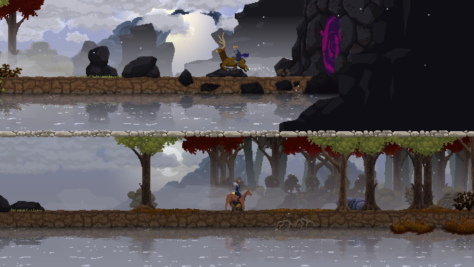 1920x1080 Desktop wallpaper: Video Game, Kingdom: Two Crowns 4K free download for PC. 897263