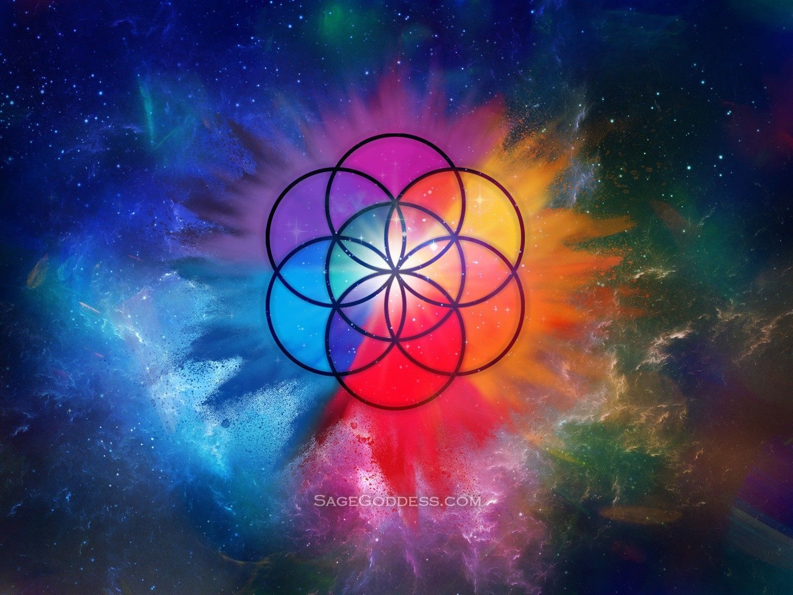 1600x1200 Free Custom Sage Goddess Downloadable Seed of Life Wallpaper