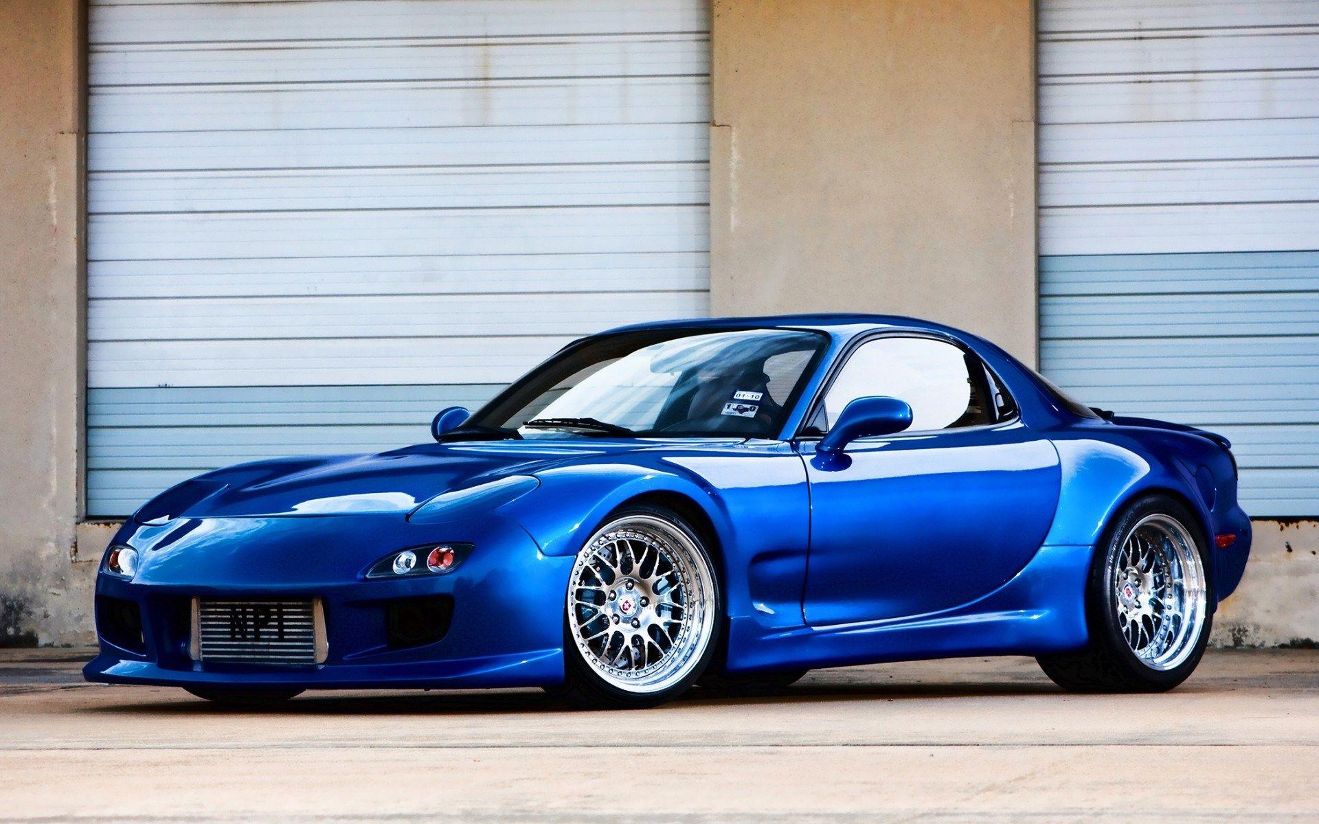 1920x1200 Mazda RX 7 Blue Tuning Car Wallpaperx1200