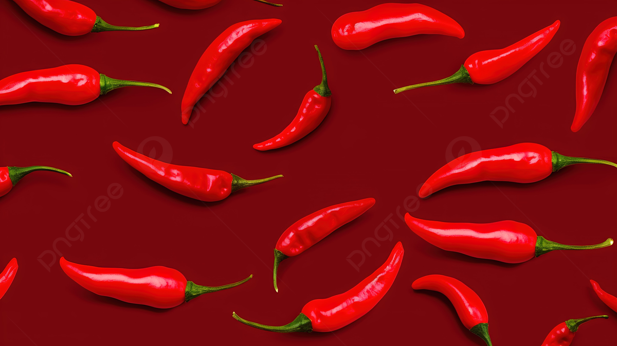 1200x673 Spicy Vector Background Seamless Pattern Of Red Chili Peppers, Chilli, Chili, Hot Chilli Background Image And Wallpaper for Free Download