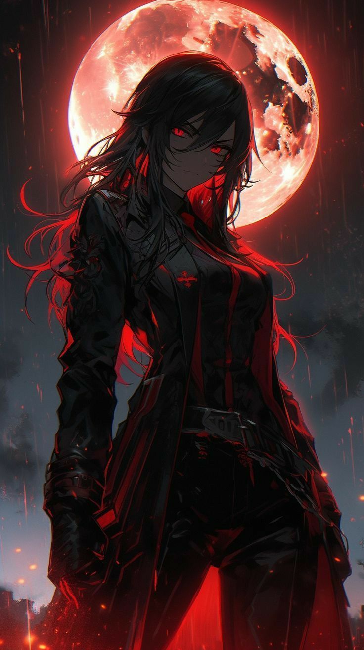 736x1312 Warrior anime wallpaper. Dark fantasy anime characters, Dark fantasy girl art, Powerful vampire