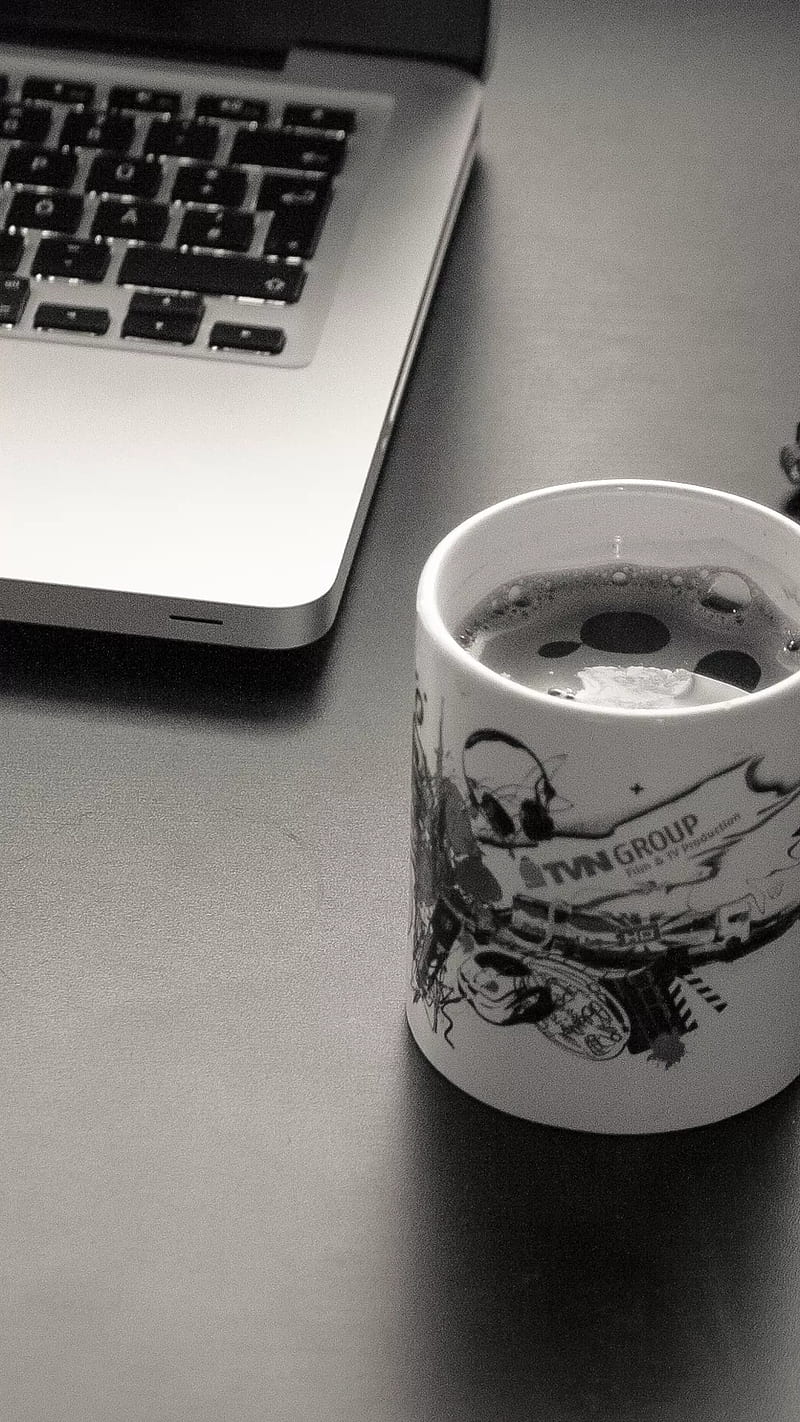 800x1422 Productive at office, coffee, minimalist, simple, work, HD phone wallpaper
