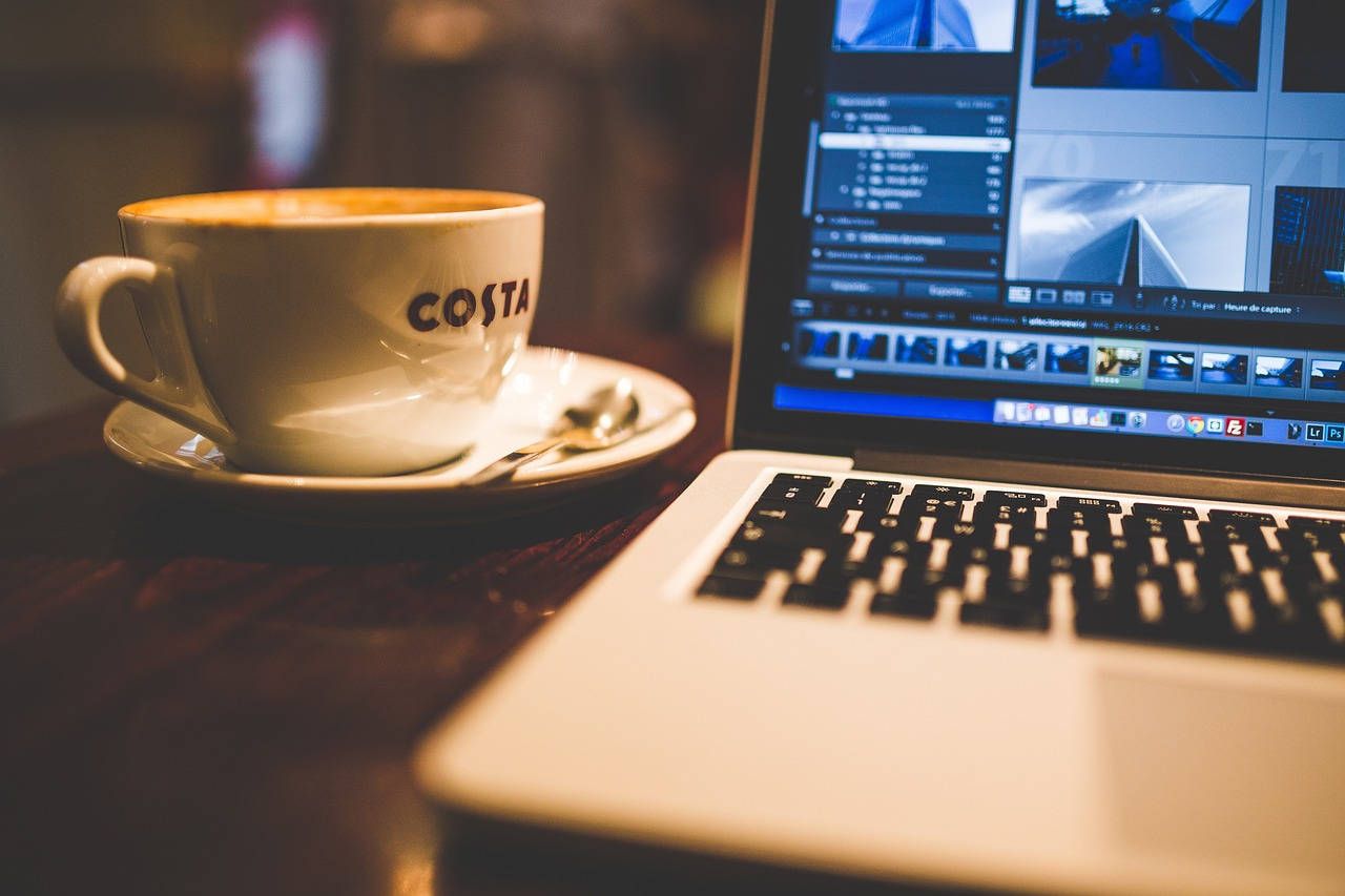 1280x853 Best Laptop For Work And Coffee Latte Wallpaper