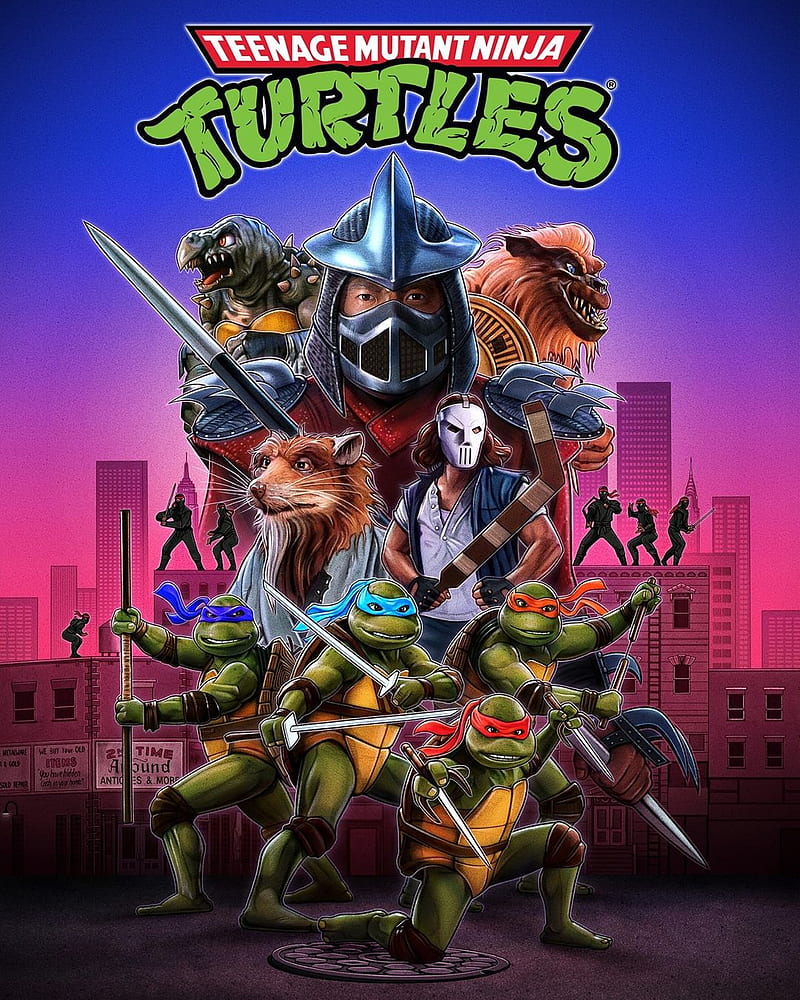 800x1000 TMNT 1990 movie poster, fictional character, art, HD phone wallpaper