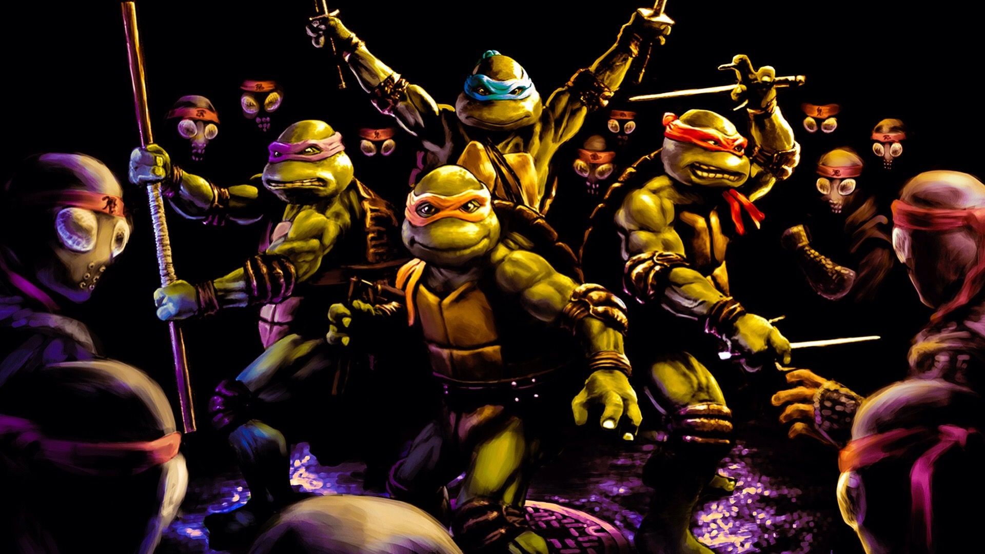 1920x1080 Teenage Mutant Ninja Turtles' (1990)
