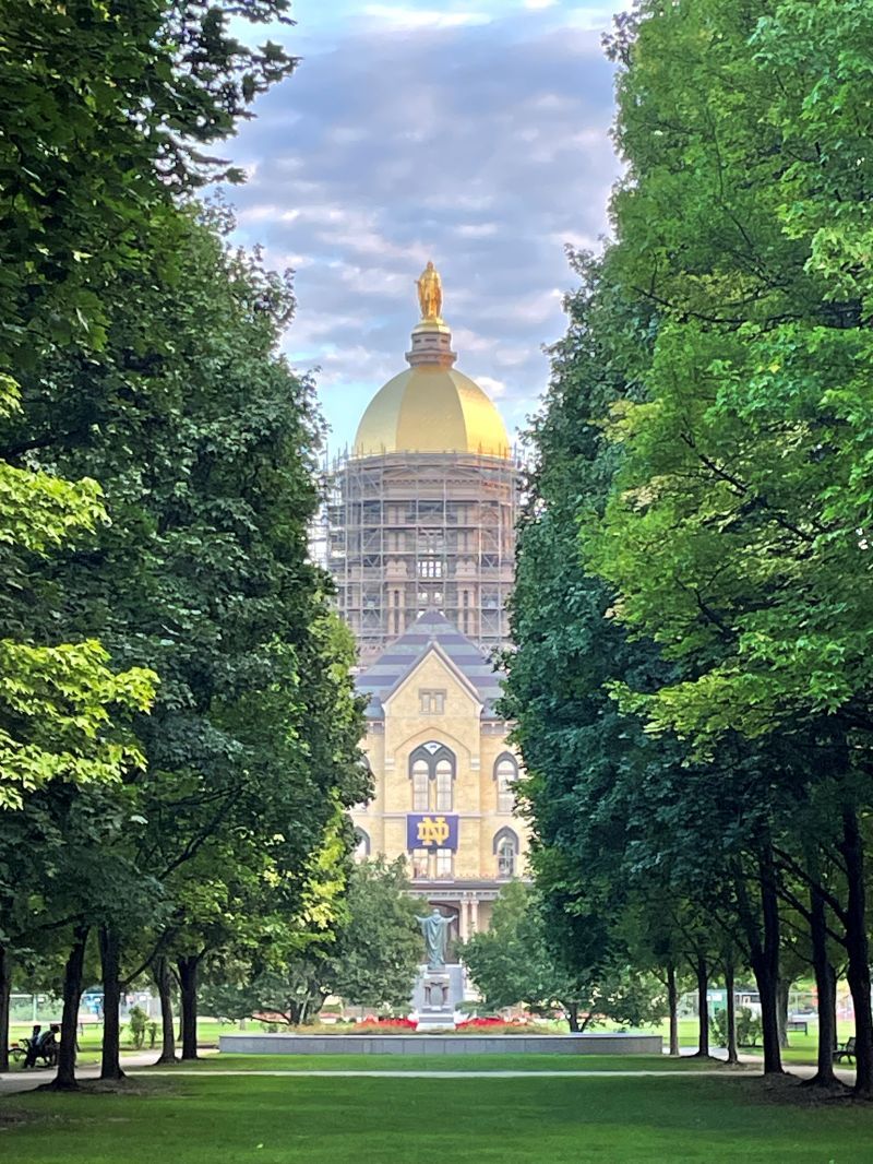 800x1066 Had a super visit to my alma mater Notre Dame over the Labor Day weekend. Campus is as beautiful as I remembered and it was great to be back under the Dome