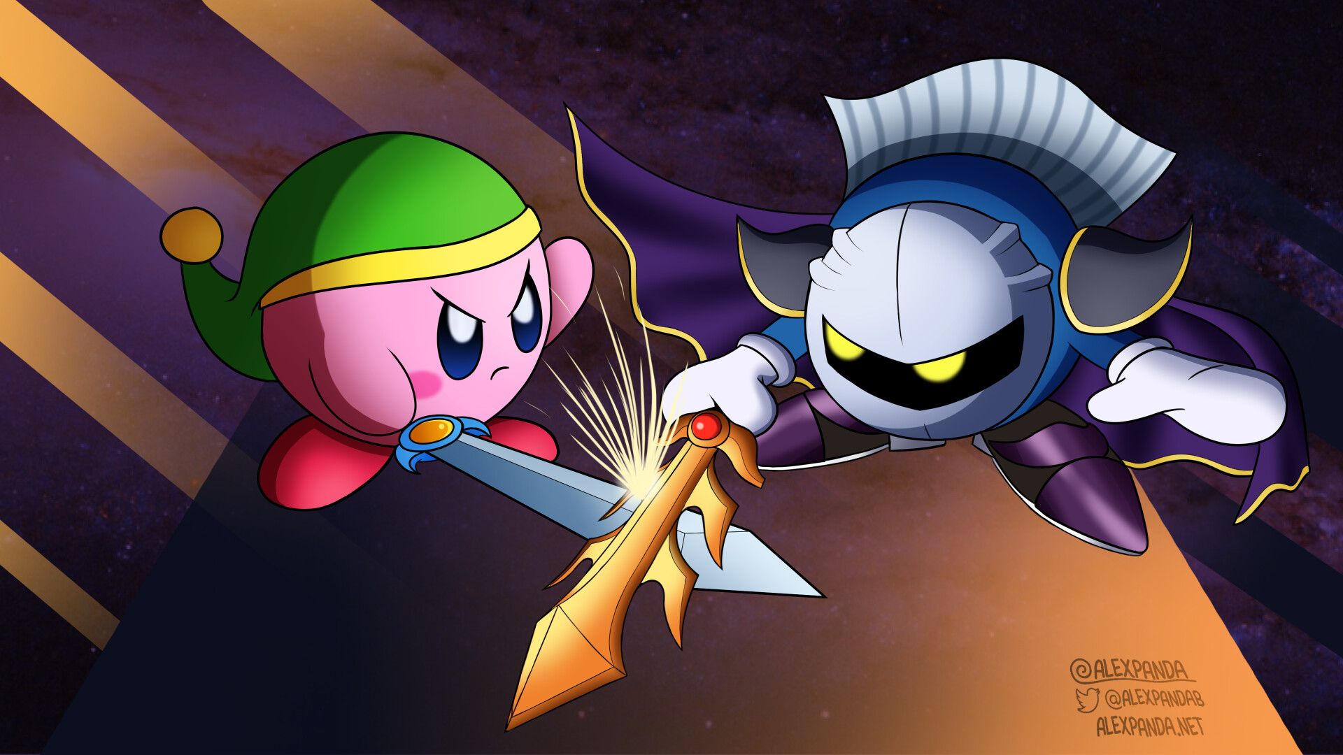 1920x1080 Kirby & Meta Knight (Nintendo)