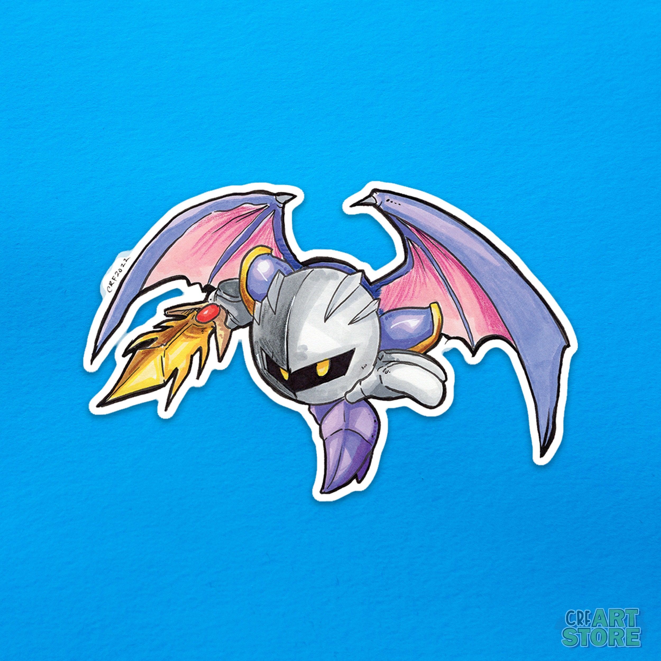 2500x2500 Kirby: Meta Knight Vinyl Sticker