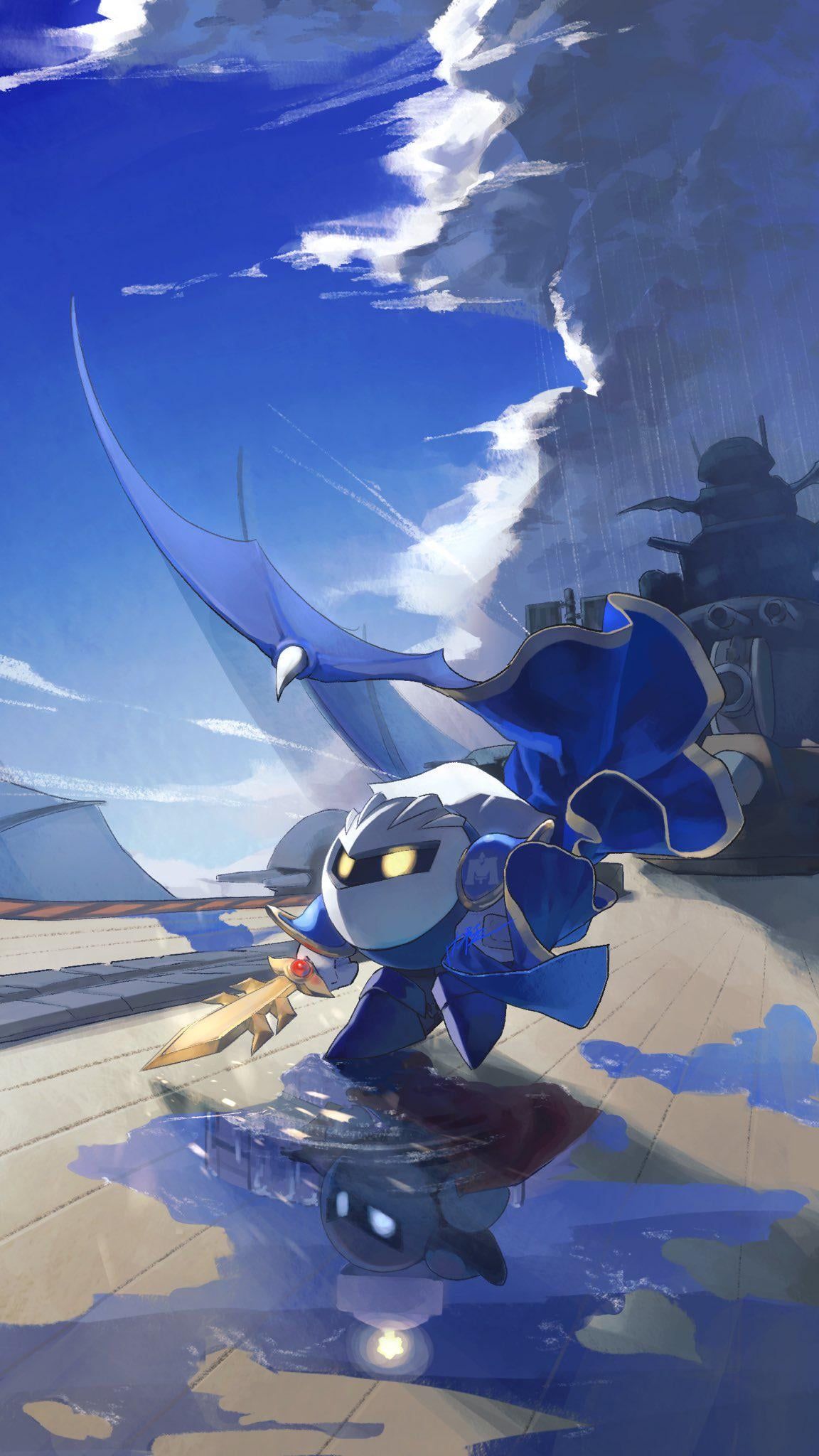 1152x2048 Meta Knight on the Halberd