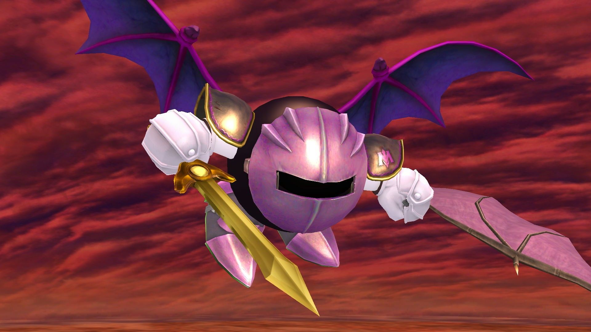 1920x1080 Kirby's Adventure Meta Knight Mod for Super Smash Bros. (Wii U)