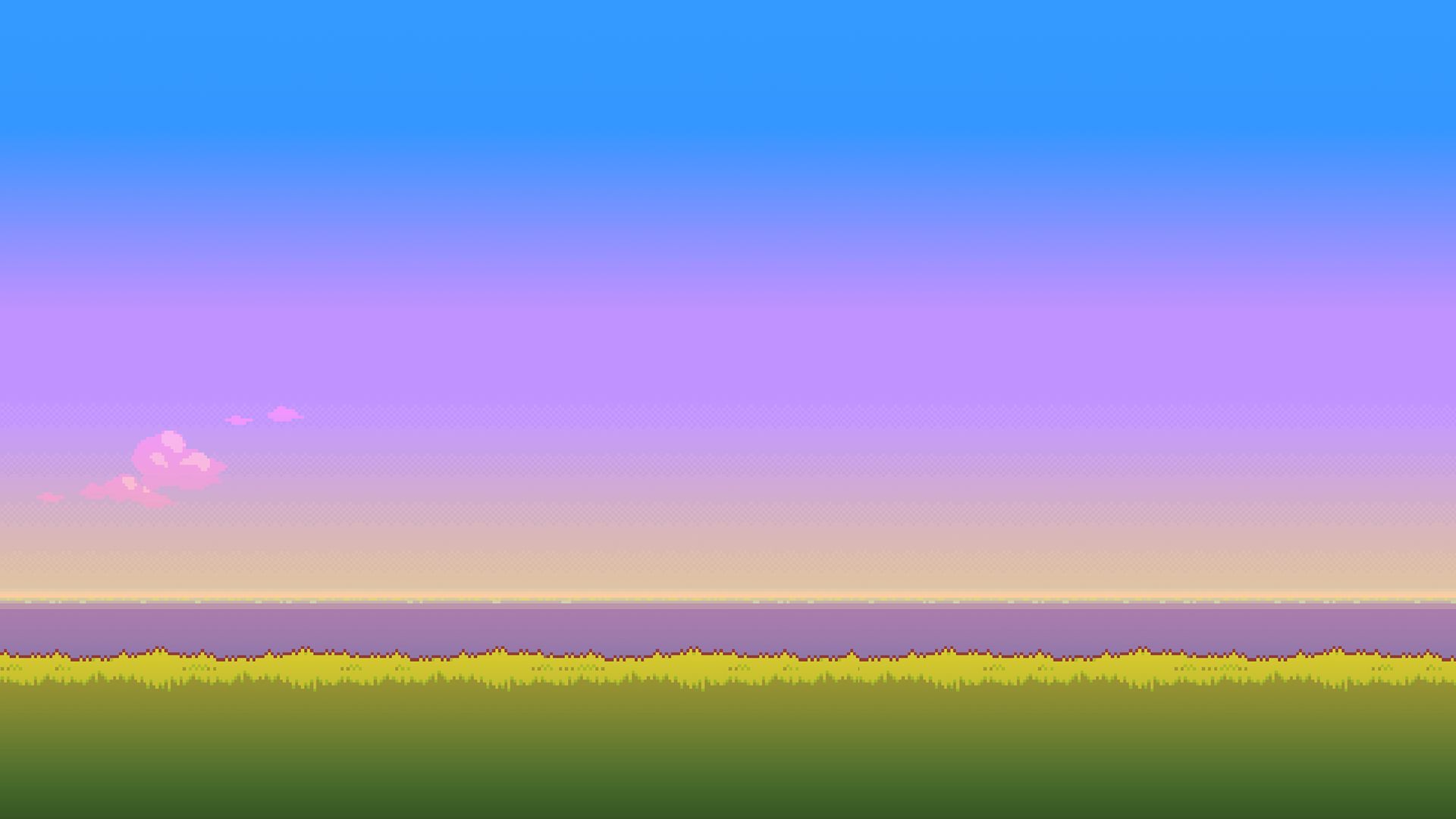 1920x1080 Desktop wallpaper: Pixel Art, Minimalist, 8 Bit, Artistic 4K free download for PC. 917322