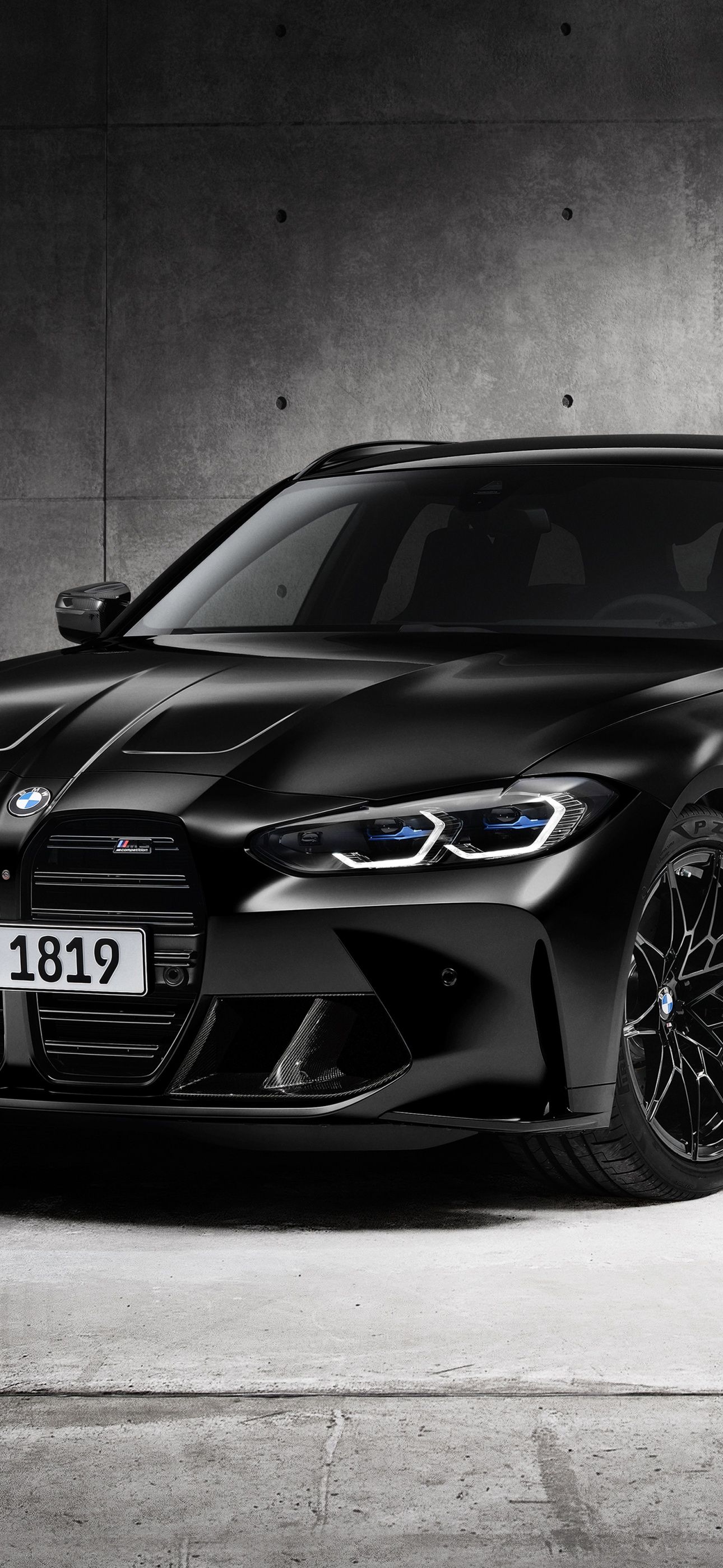 1290x2796 BMW M3 Competition Touring Wallpaper 4K, Black cars, 5K