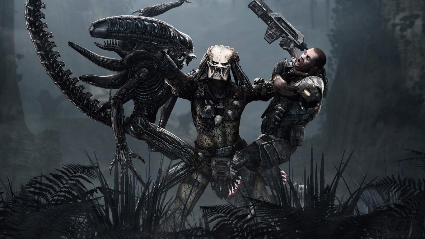 1366x768 Predator hình nền nền Kecbio