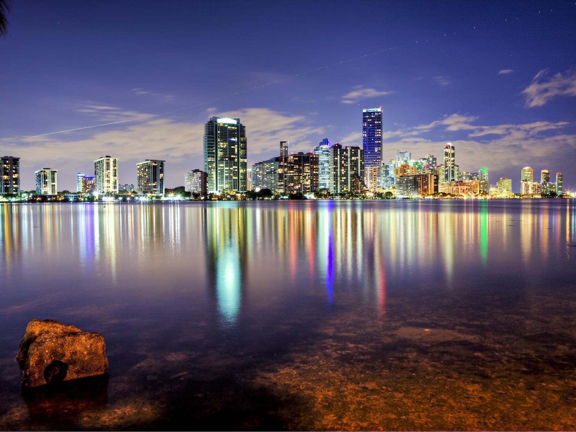 1920x1440 Miami Florida Skyline Landscape HD Wallpaper
