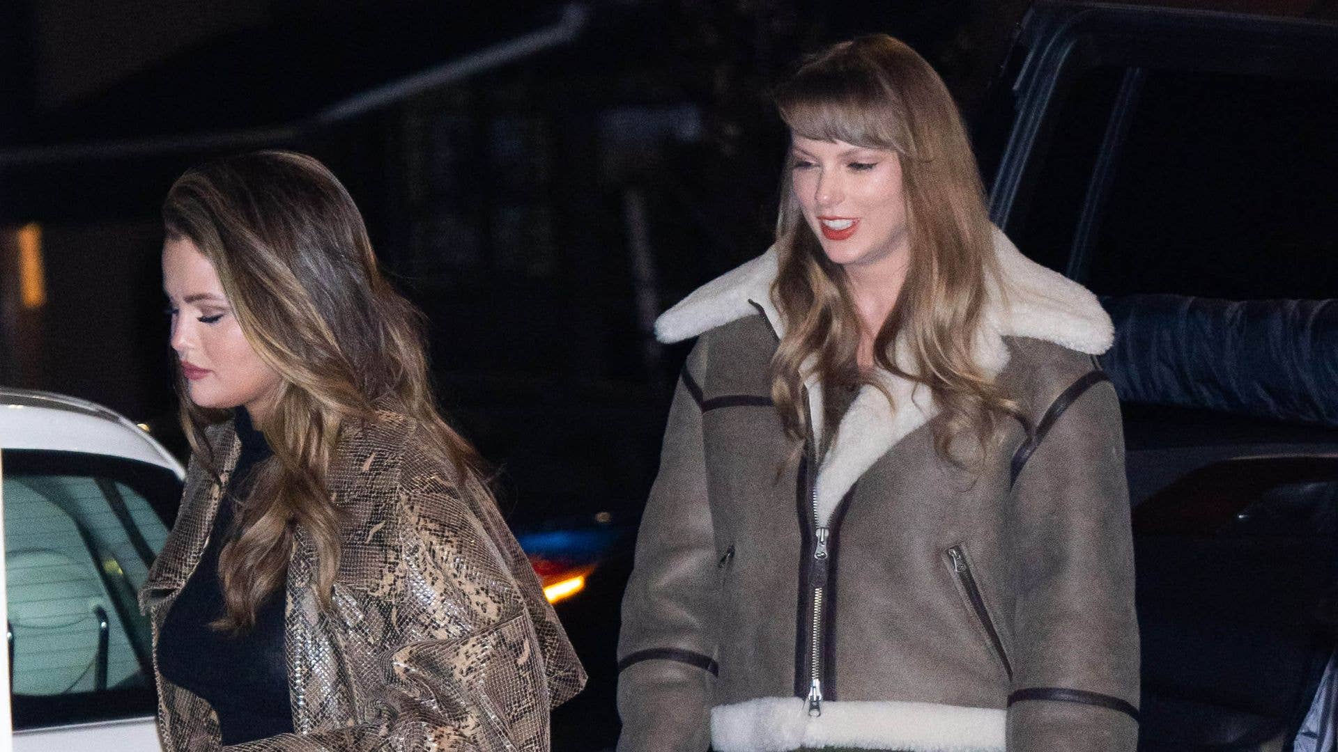 1920x1080 Taylor Swift rocks an ultra mini skirt for girls night out with BFF Selena Gomez amid controversy