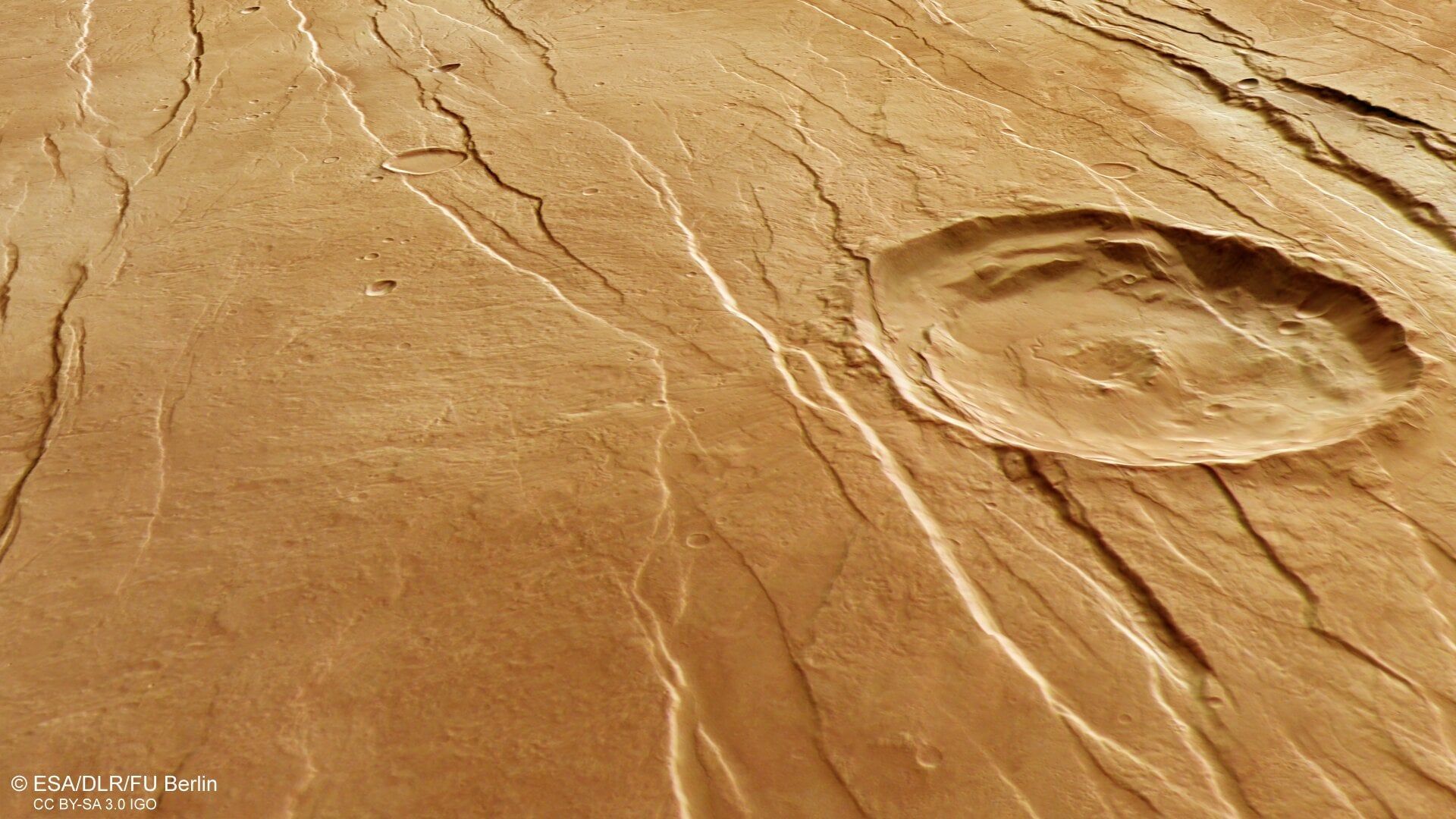 1920x1080 Breathtaking New Image Show Giant 'Claw Marks' on The Surface of Mars