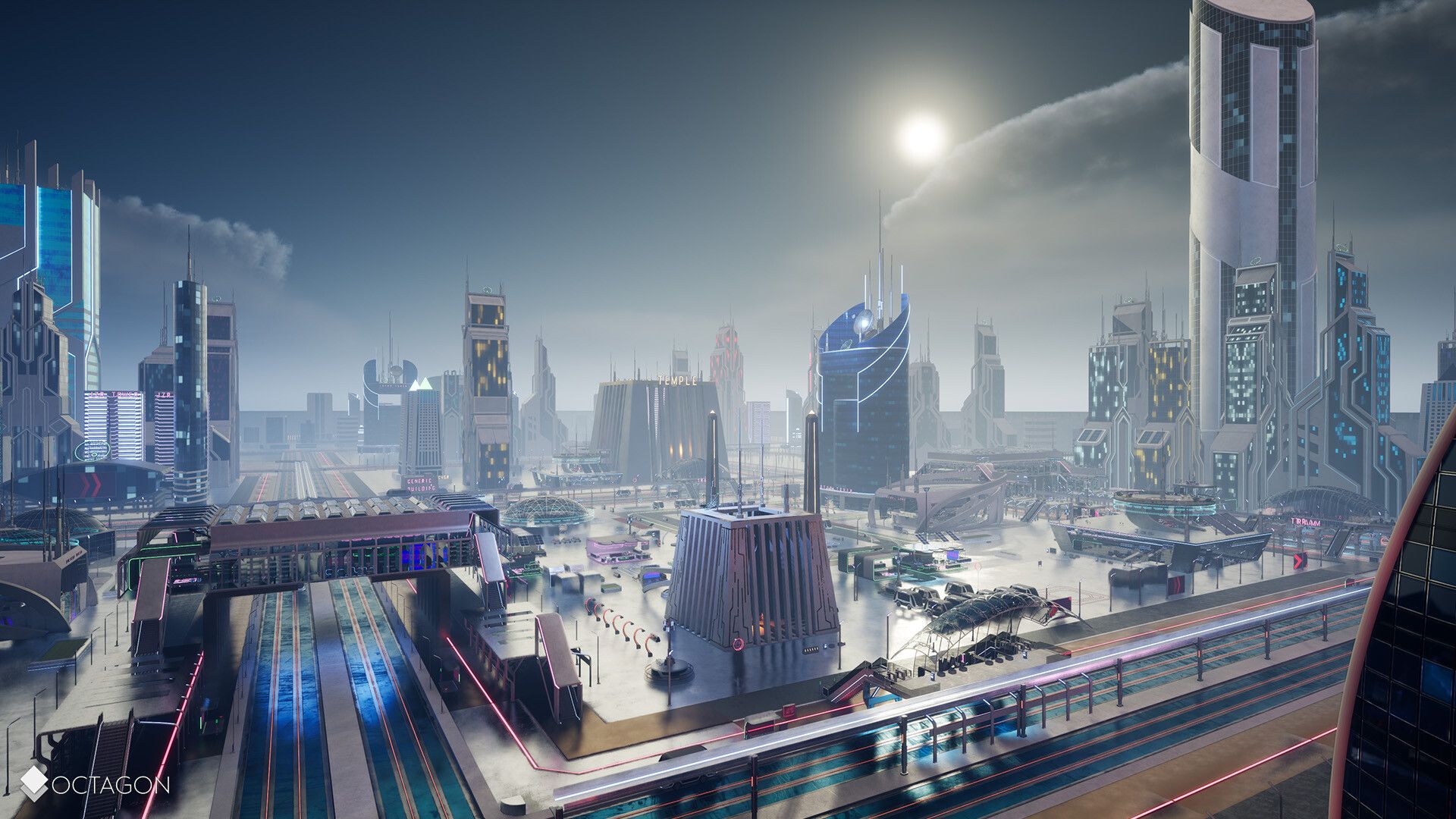 1920x1080 Ali Can Meydan Futuristic Sci Fi City
