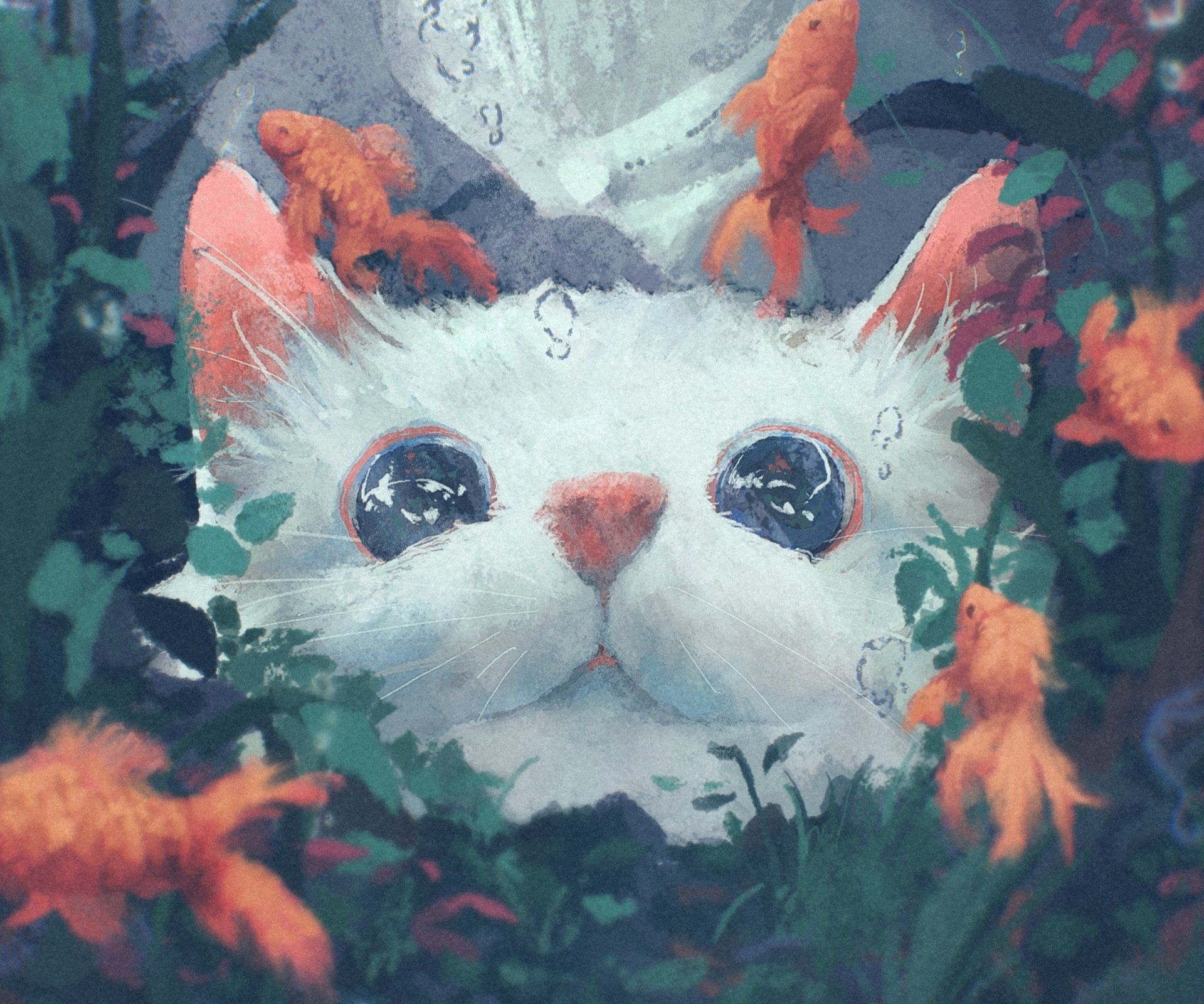 1920x1600 Enchanted Gaze: Fantasy Cat in 4K Ultra HD Wonderlandx3411