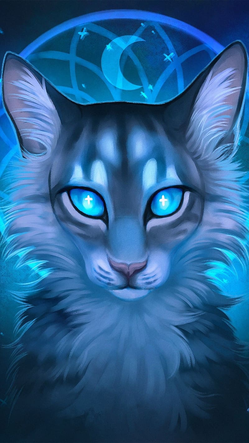 800x1422 Warrior Cats, Artwork, feral cat, painting art, HD phone wallpaper