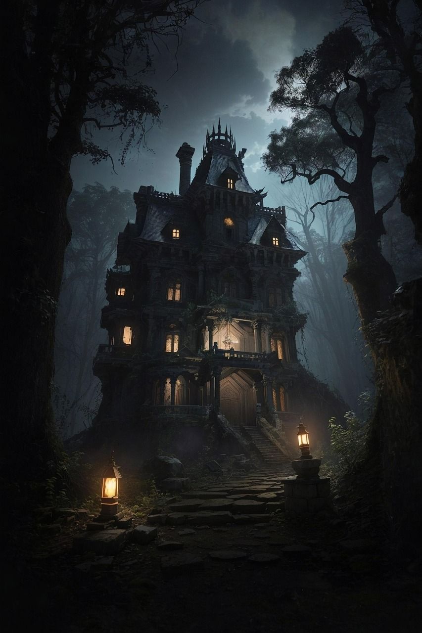 853x1280 Free Haunted Mansion Wallpaper & Mansion Image