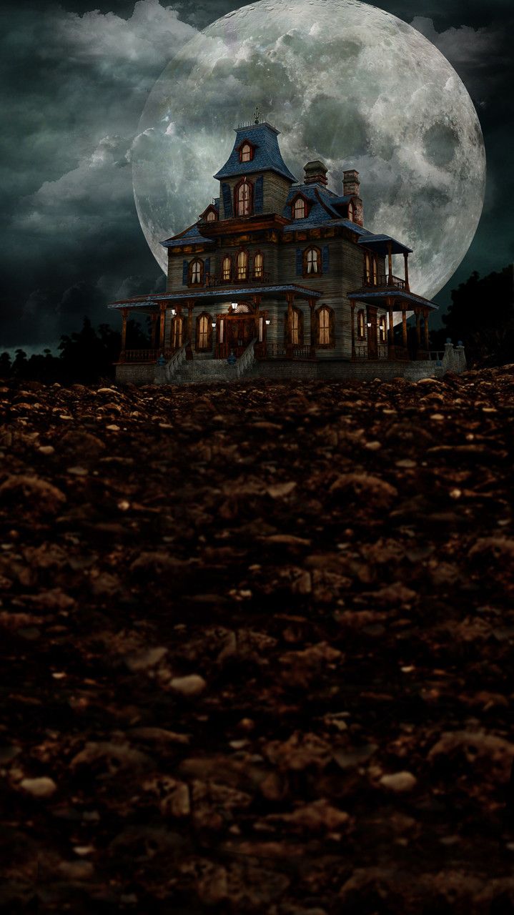 719x1280 Moon Mansion Backdrop