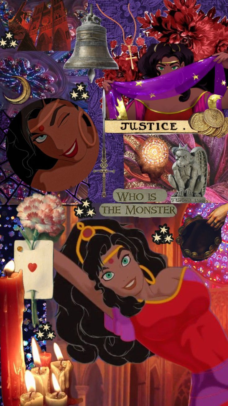 736x1308 Esmeralda disney. Collage sculpture, Disney illustration, Disney aesthetic